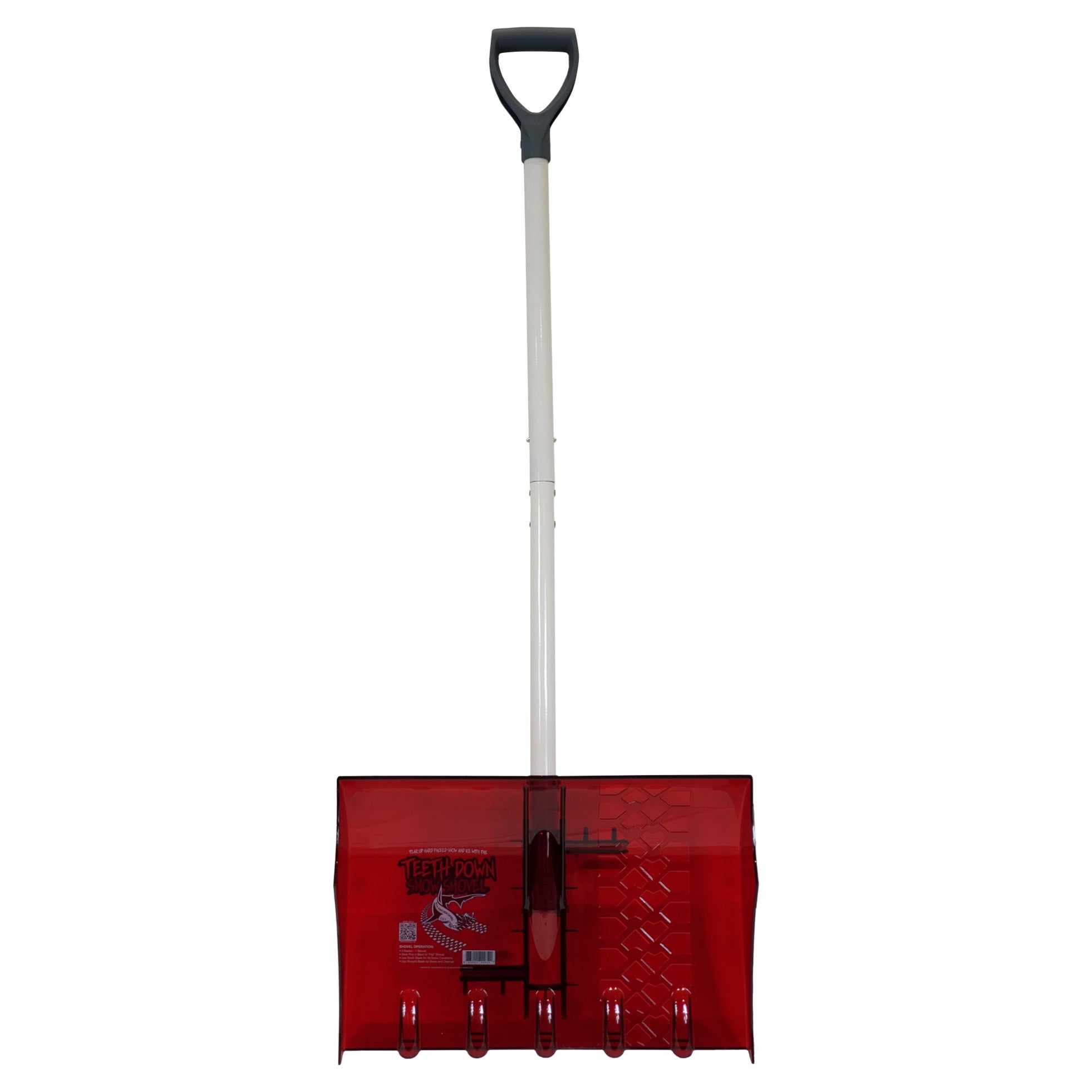 20" Wide Great White Teeth Down Snow Shovel