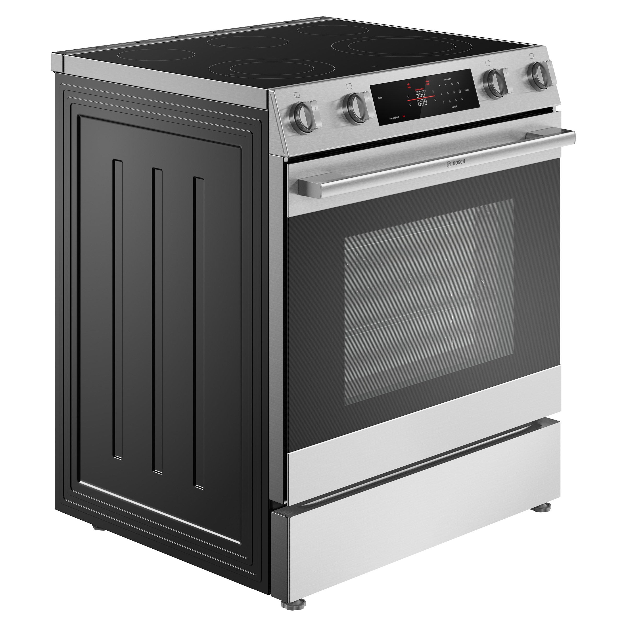 Bosch 300 Series 5.8 cu. ft. Electric Slide in Range with Rapid Pre-Heat