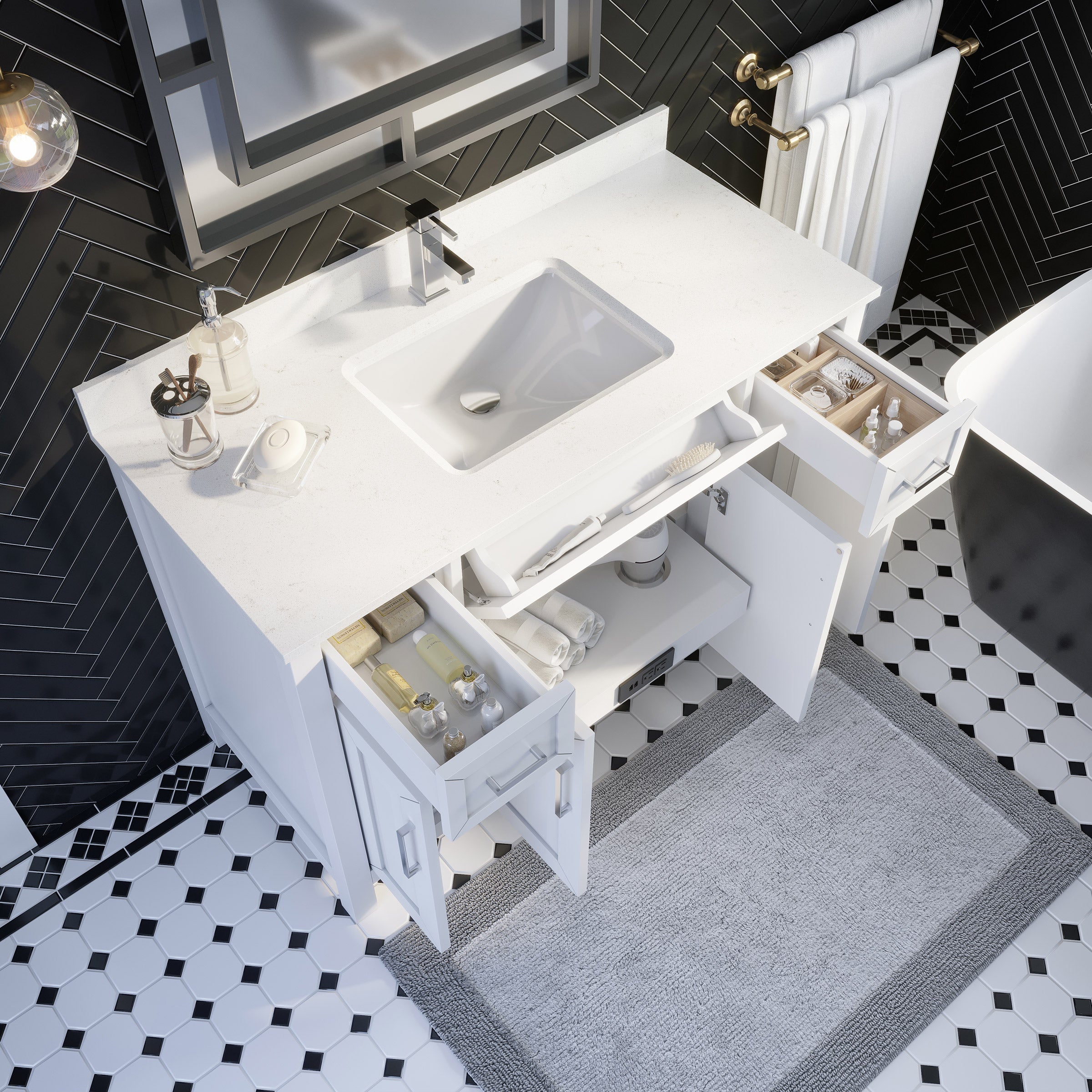 Thomson Bath Vanity by Studio Bathe in White