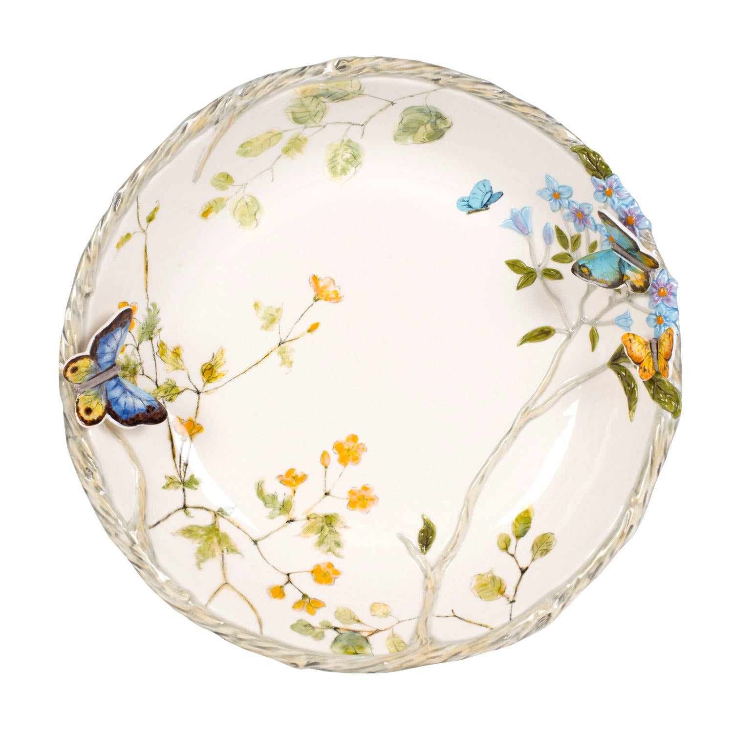 Fitz and Floyd Butterfly Fields Serving Bowl