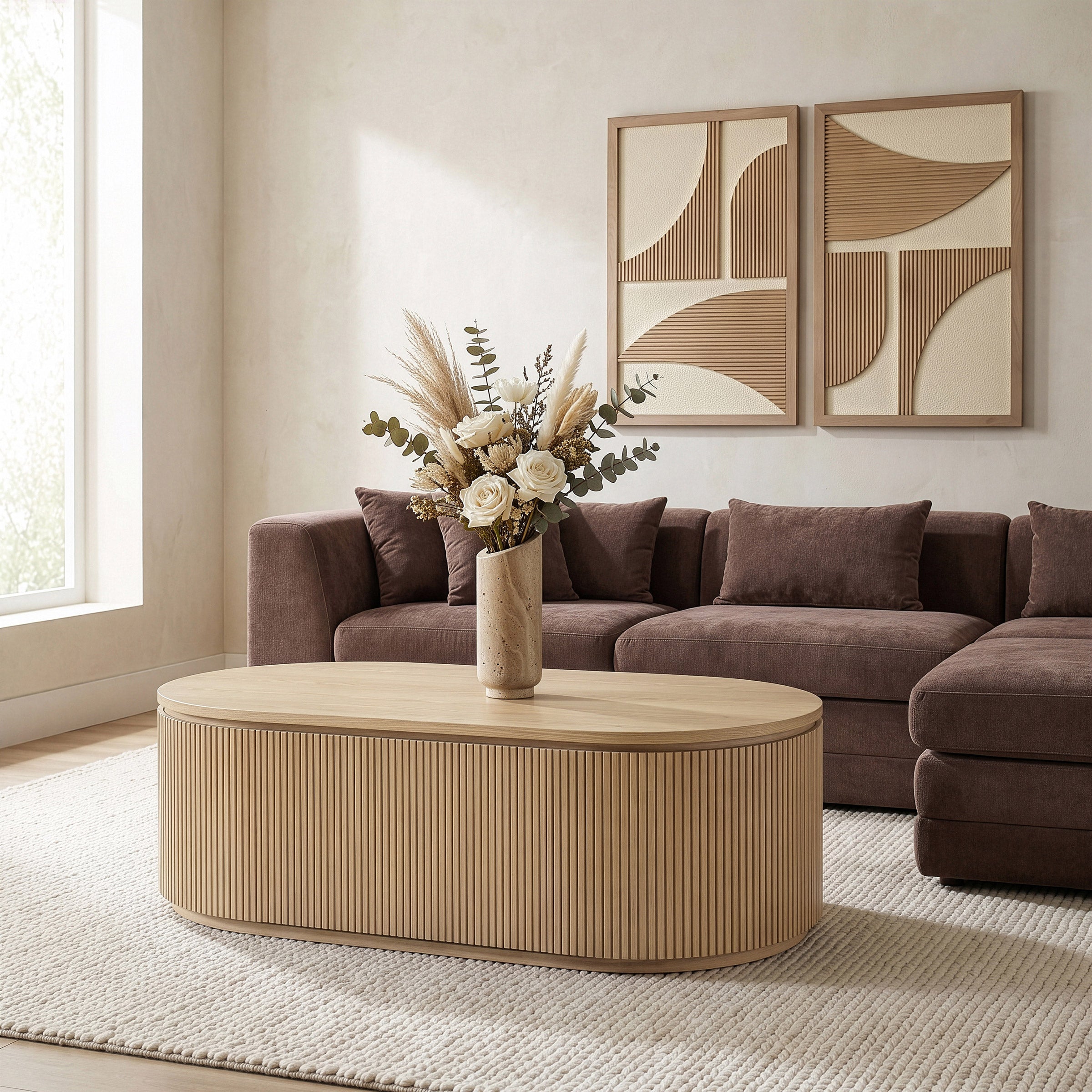 Moana Solid Wood Storage Coffee Table