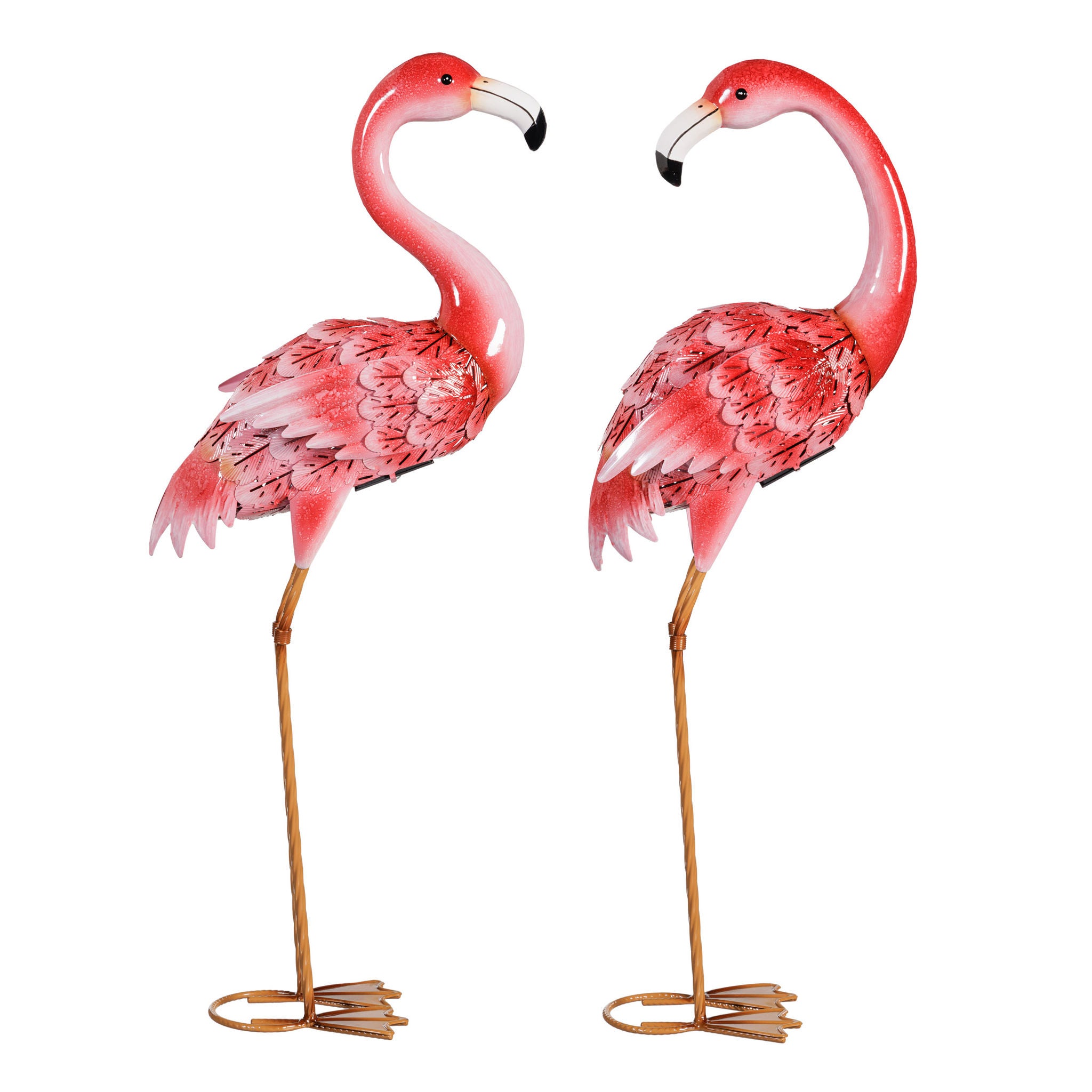 Solar LED Flamingo Pair, Set of 2