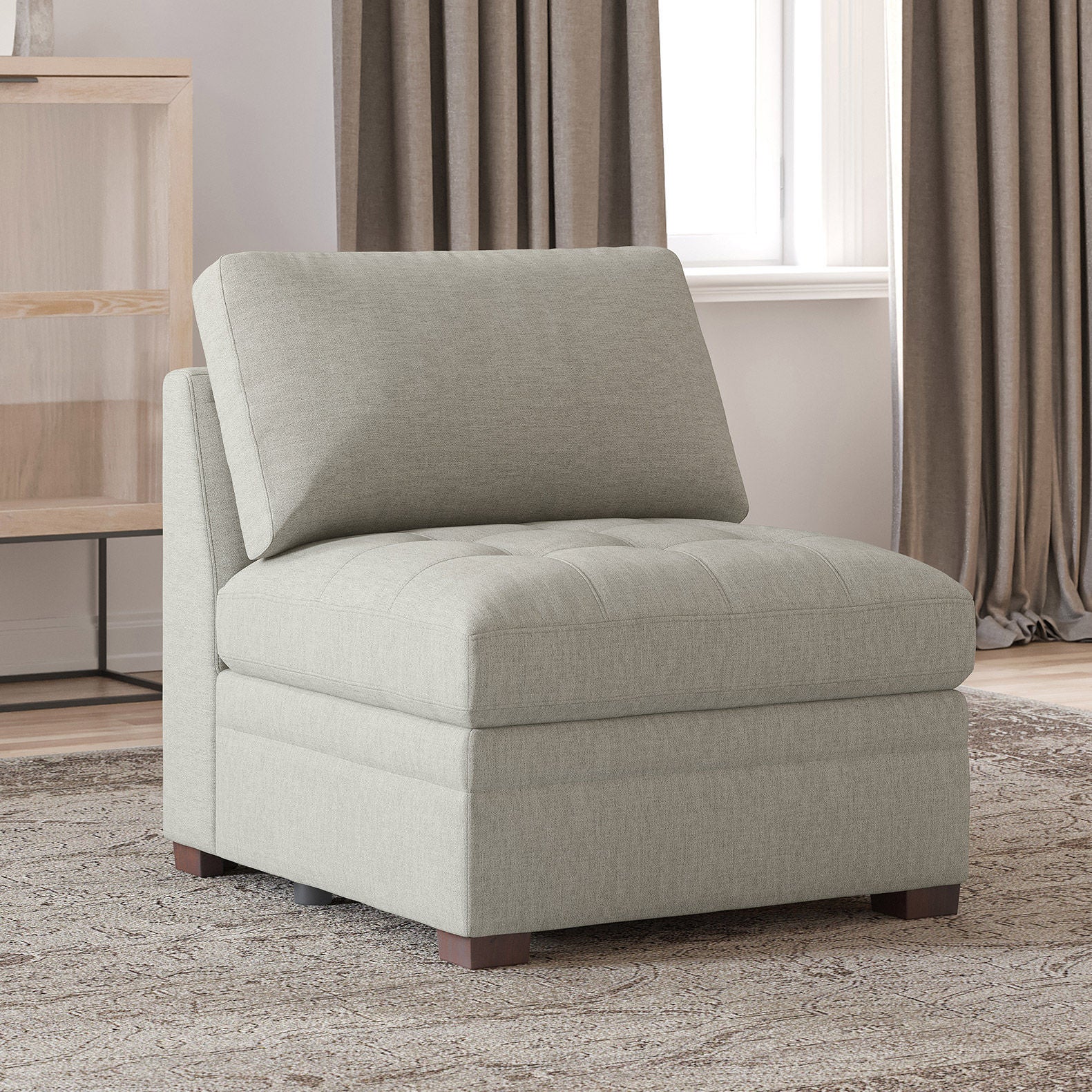 Thomasville Tisdale Armless Chair, Beige