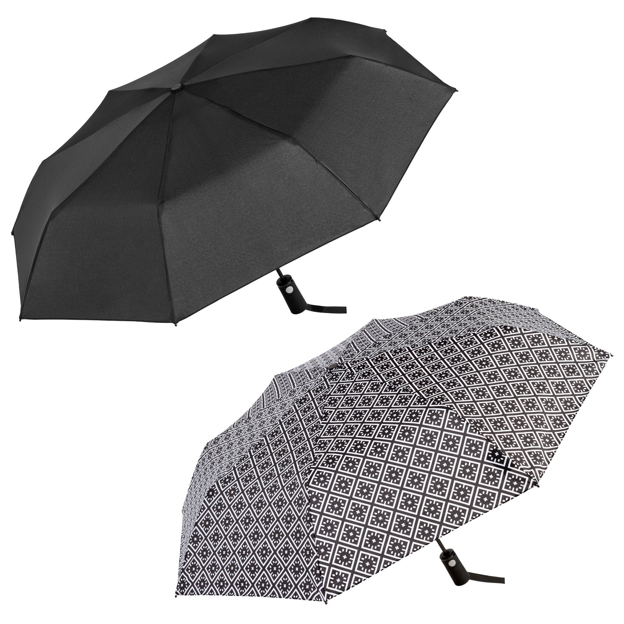 Shed Rain 43" Automatic Compact Umbrella, 2-pack