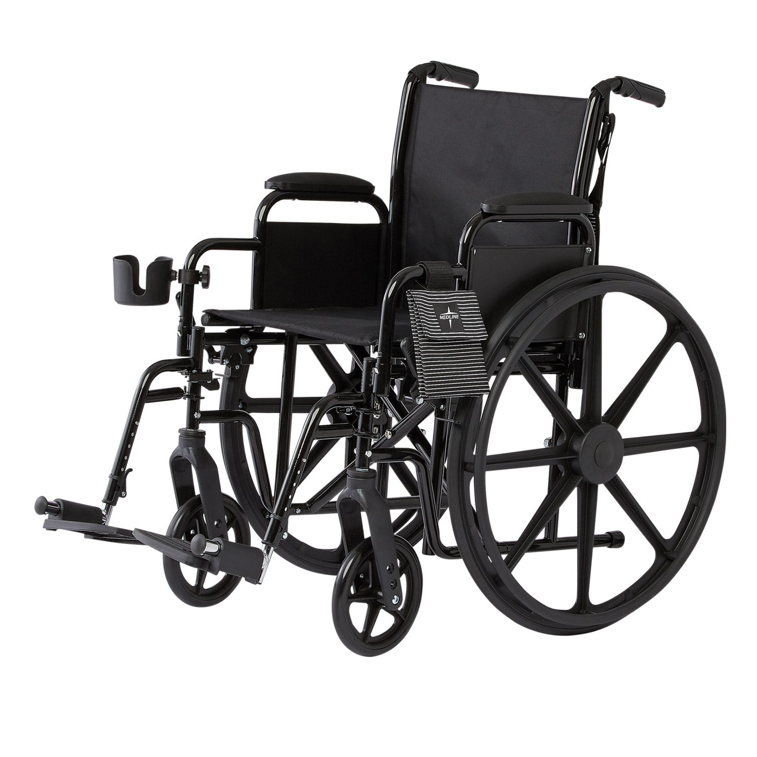 Mobility Plus Wheelchair by Medline, Black Frame