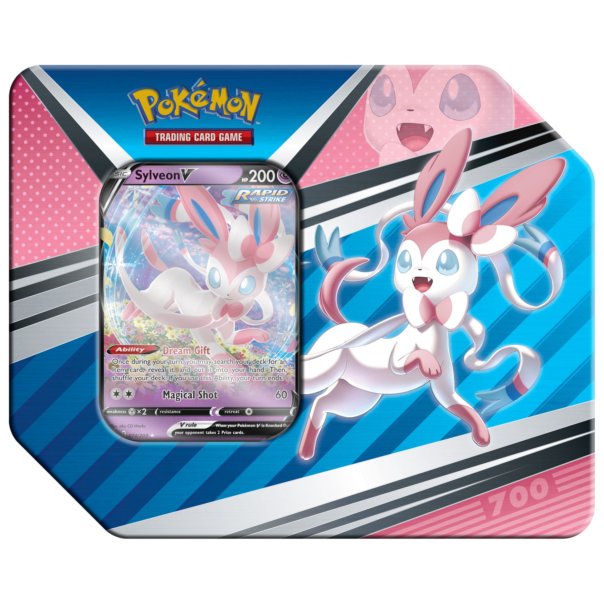 Pokemon 4 Pack V Tins – Espeon, Umbreon, Sylveon, Empoleon