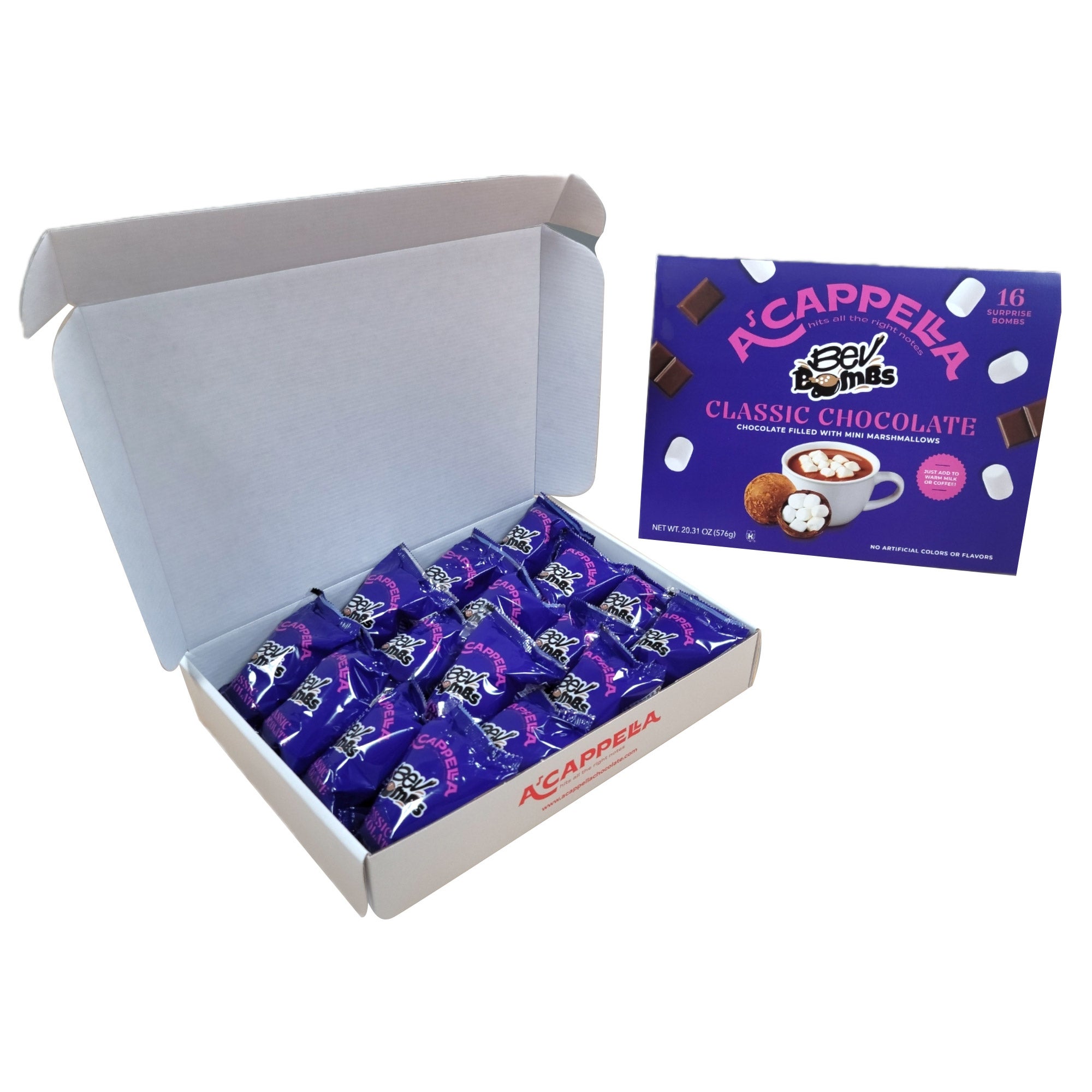 A'cappella Classic Hot Chocolate BevBombs, 16-count