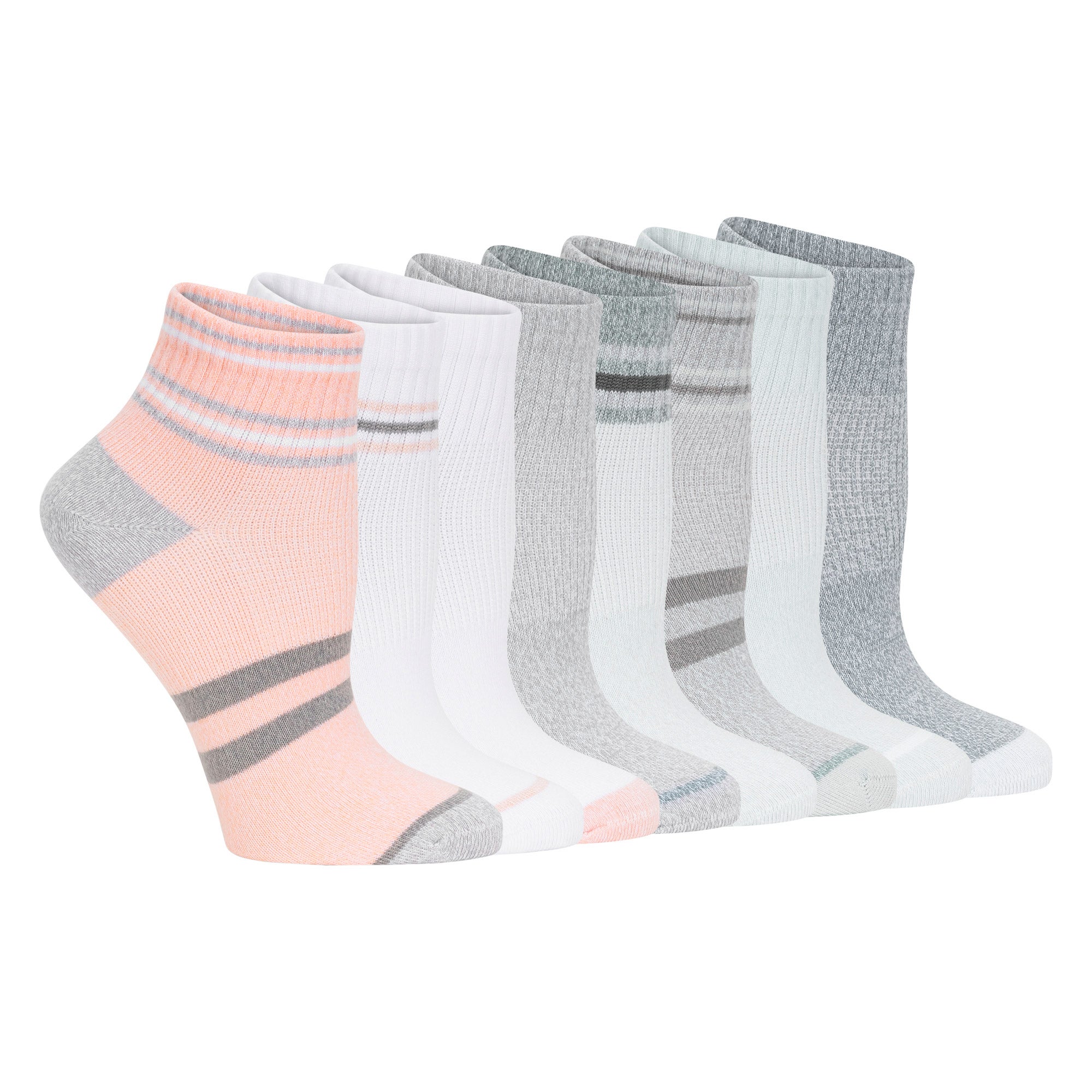 Lemon Ladies' Quarter Sock, 8-pair