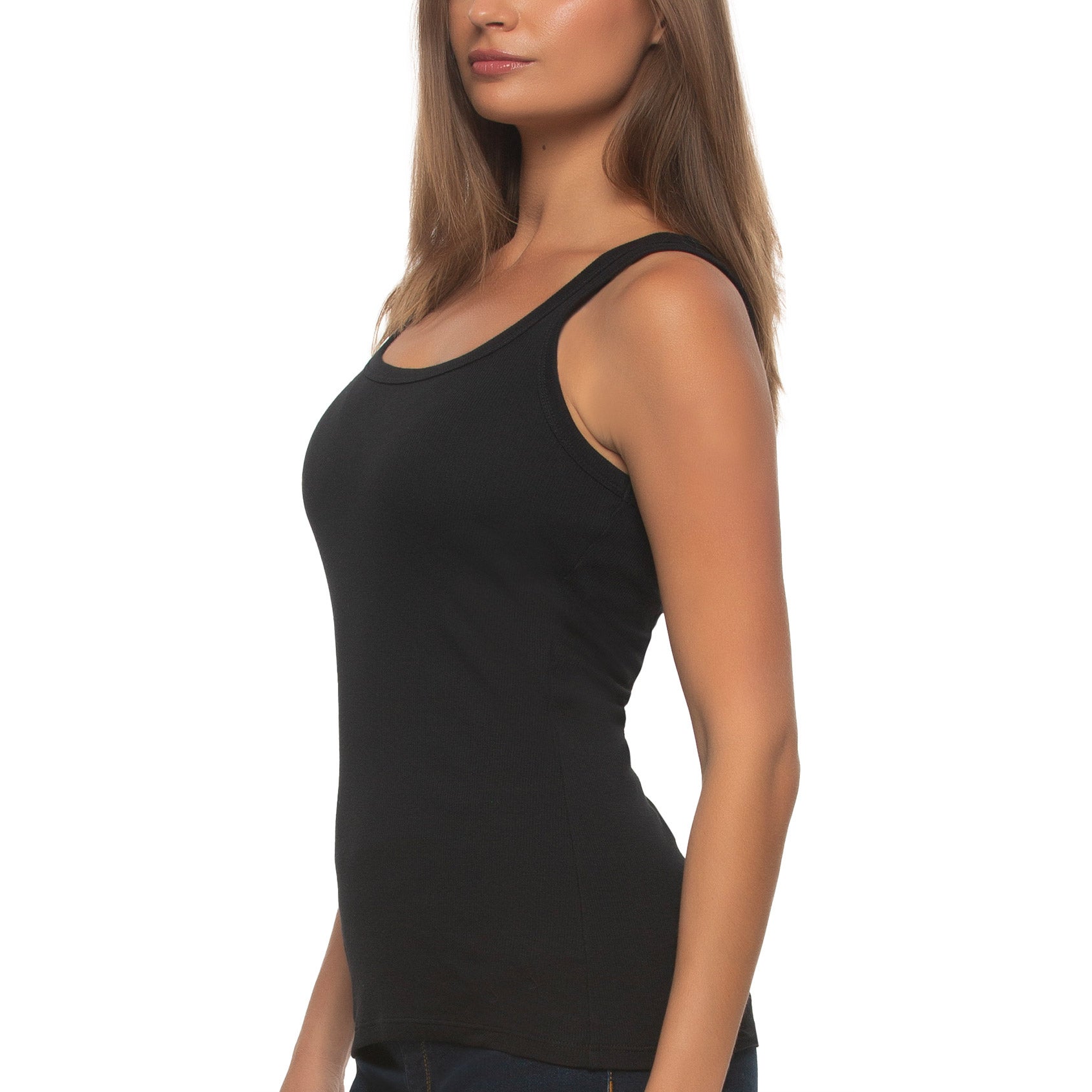 Felina Women's Ribbed Tank, 3-pack
