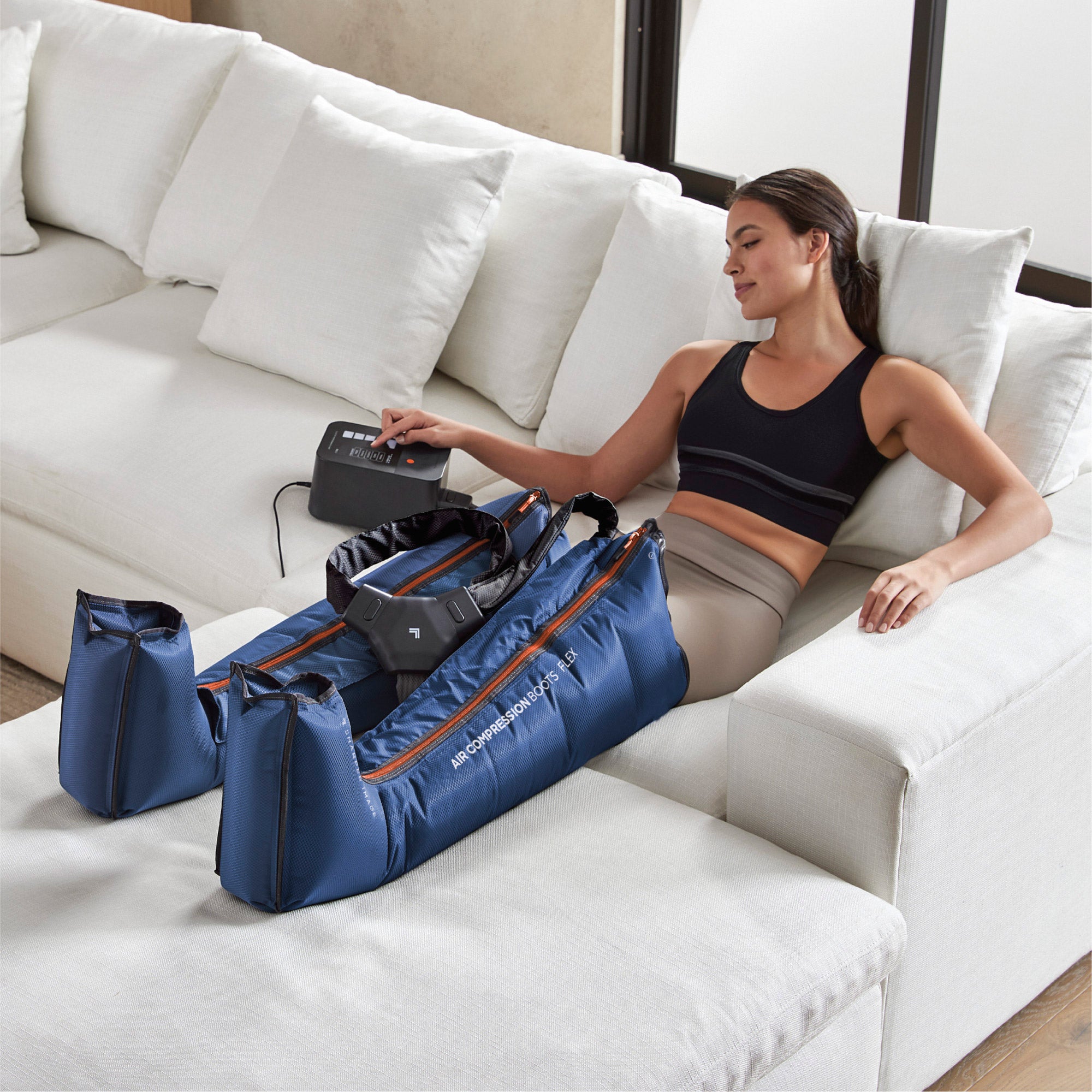 Sharper Image Air Compression Boots Leg Recovery System