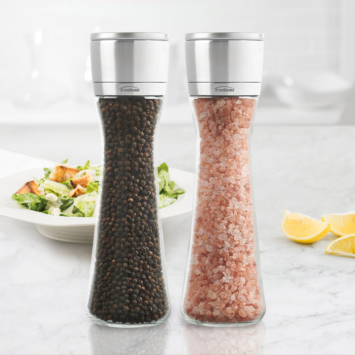 Trudeau Daisy 10” Pepper Mill and Salt Mill