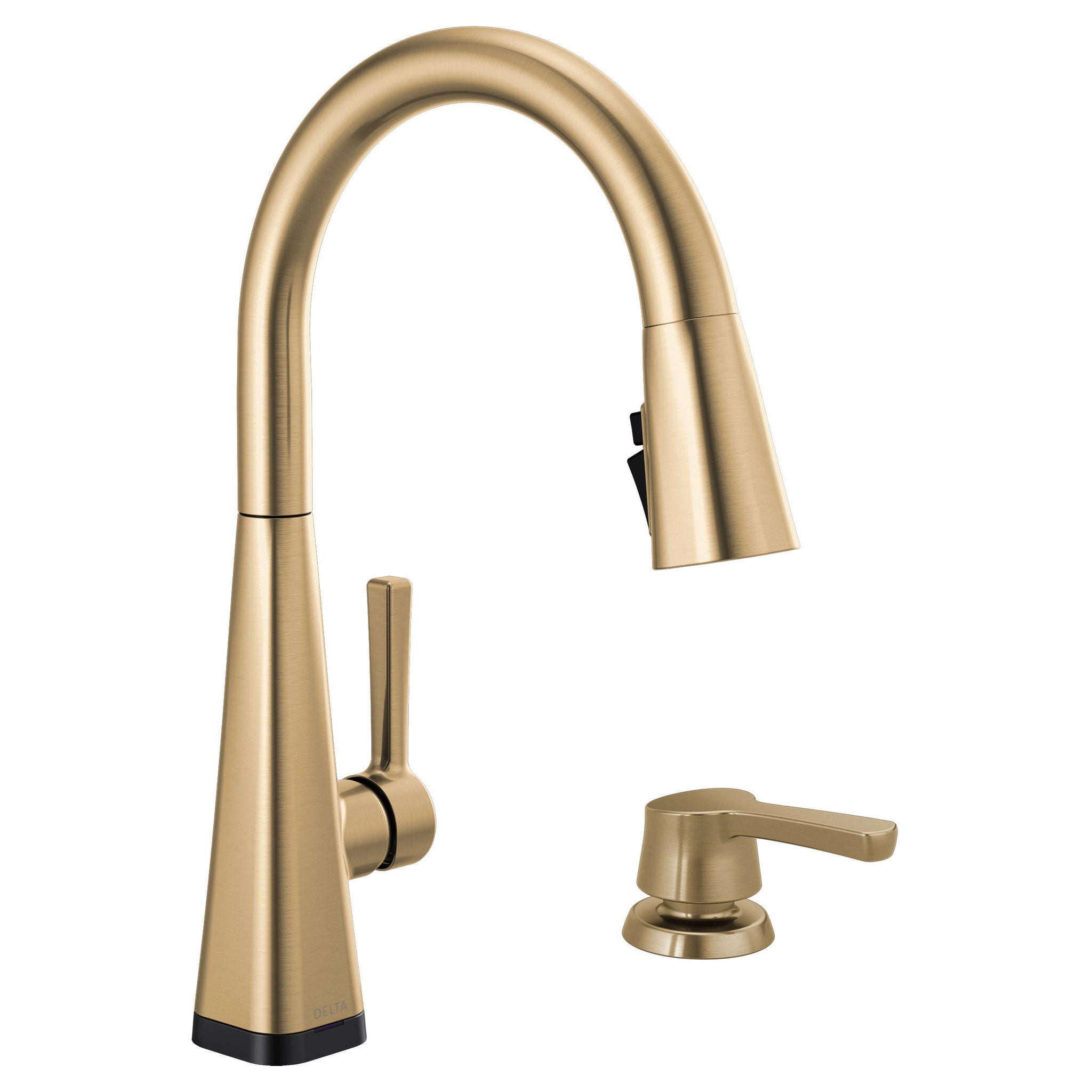 Delta Lenta Pull-down Kitchen Faucet with Soap Dispenser