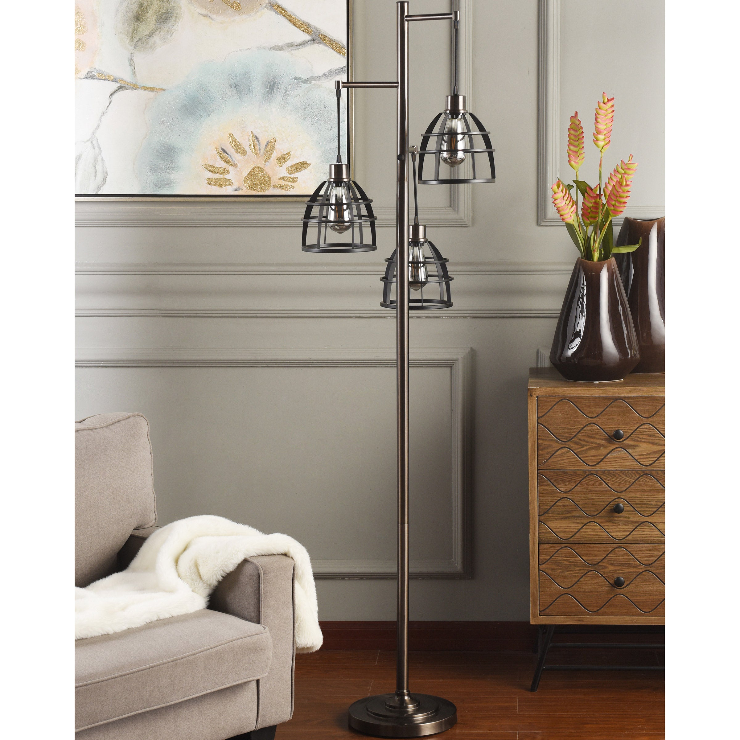 Lauroux 3-light Floor Lamp