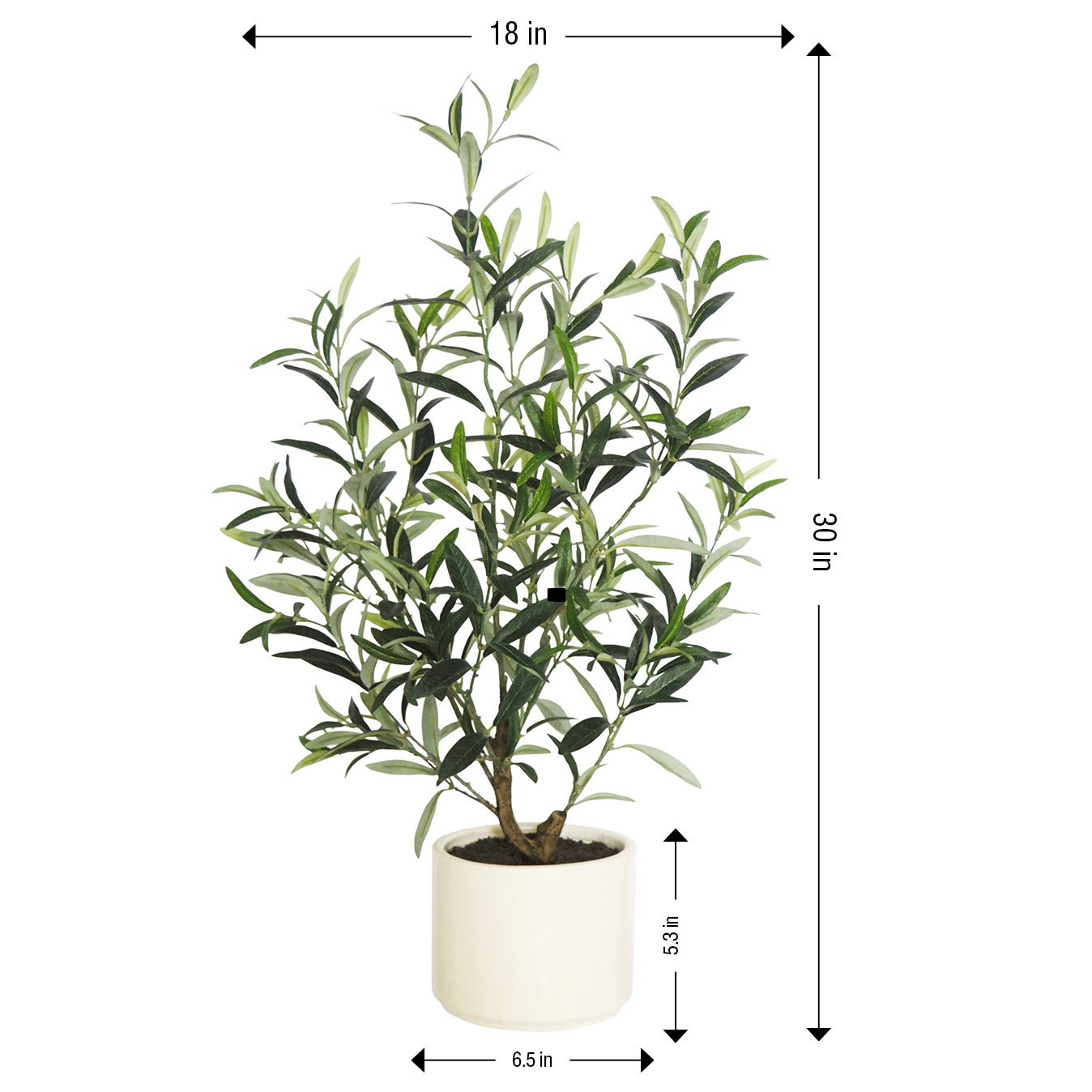 Faux 30" Olive Plant
