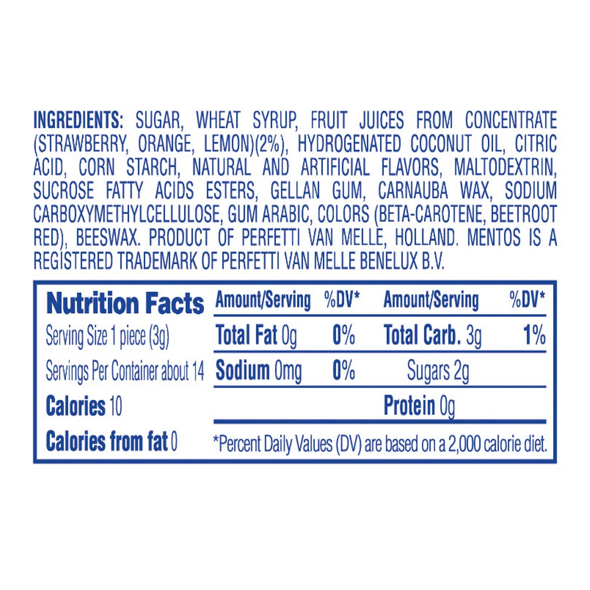 Mentos, Fruit, 1.32 oz, 15-count