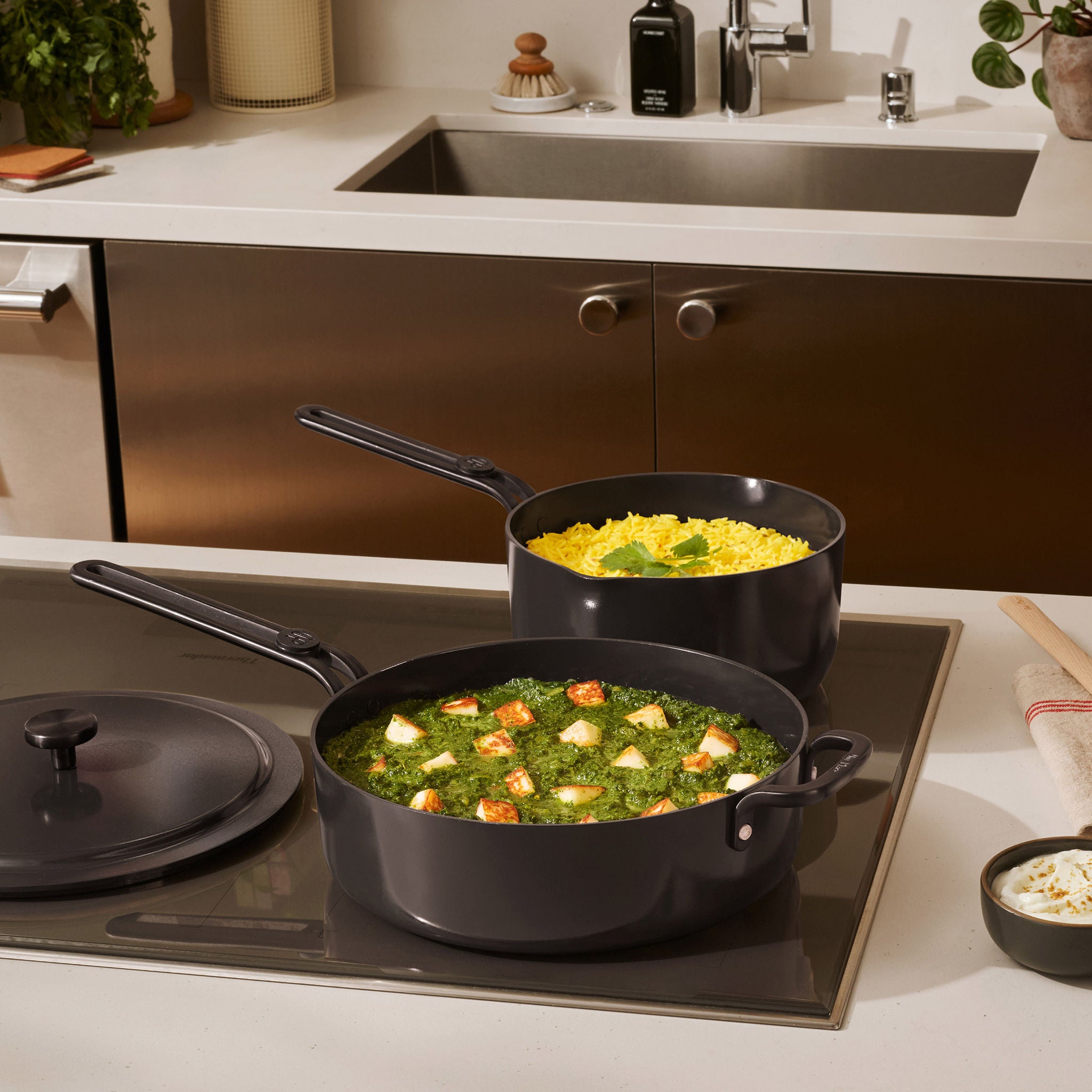 Our Place 8-piece Essentials Ceramic Nonstick Cookware Set
