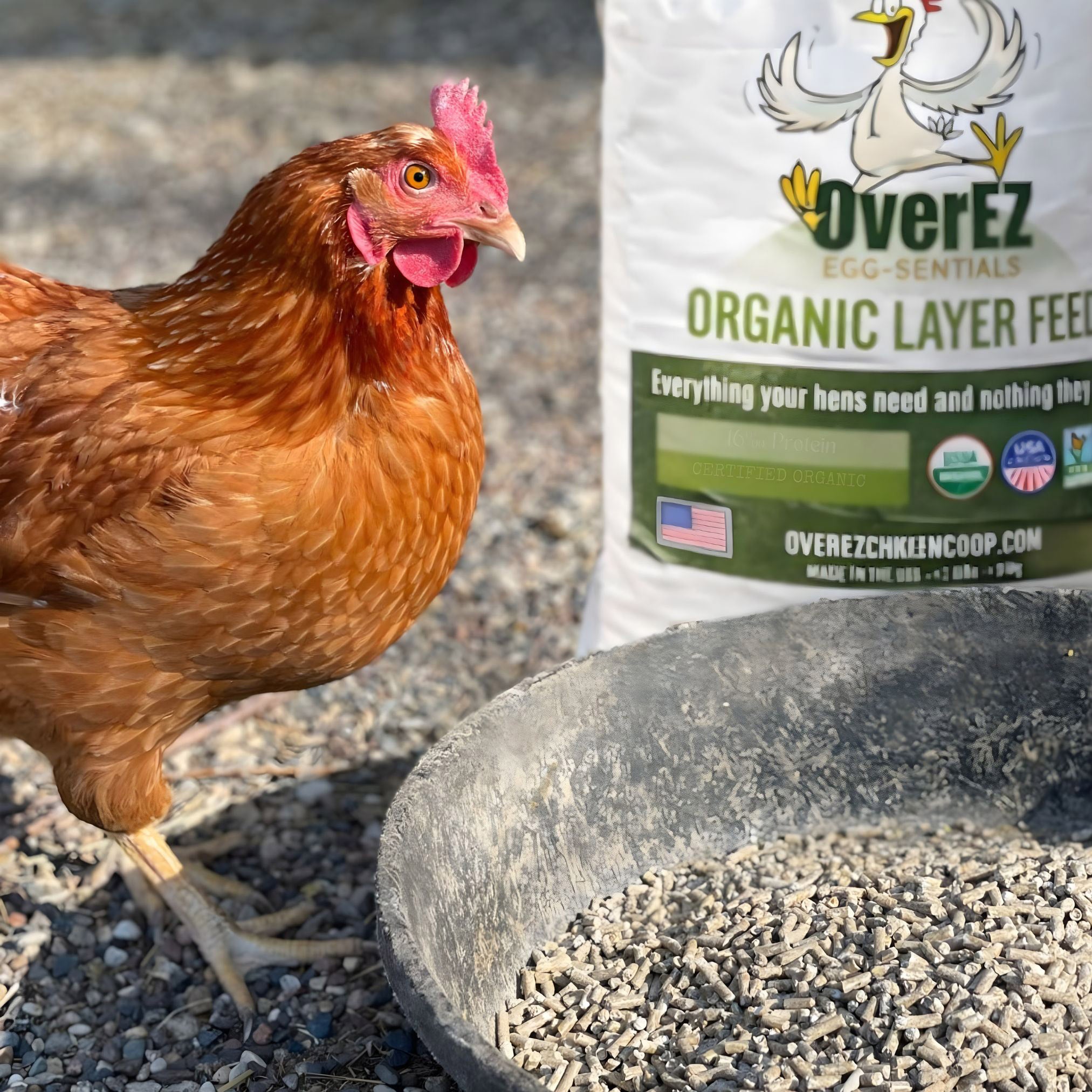 OverEZ Organic Layer Feed, 24 lbs