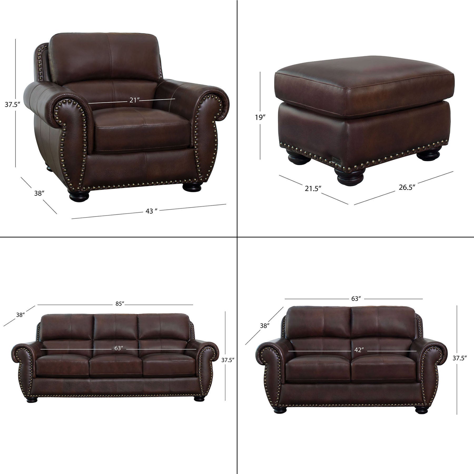 Austin Leather Collection, Brown