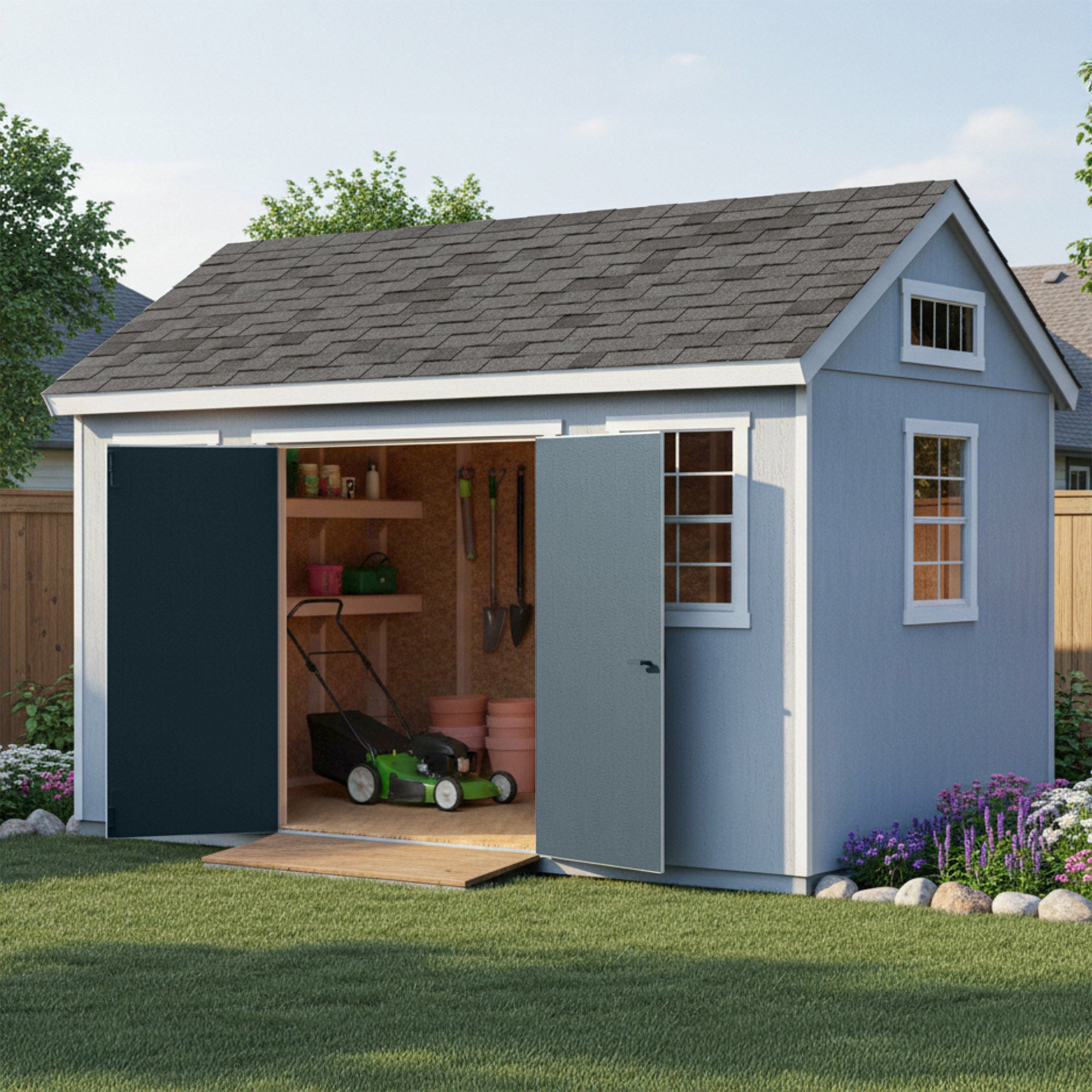 Yardline Berkdale 14' x 8' Wood Shed – Do It Yourself Assembly