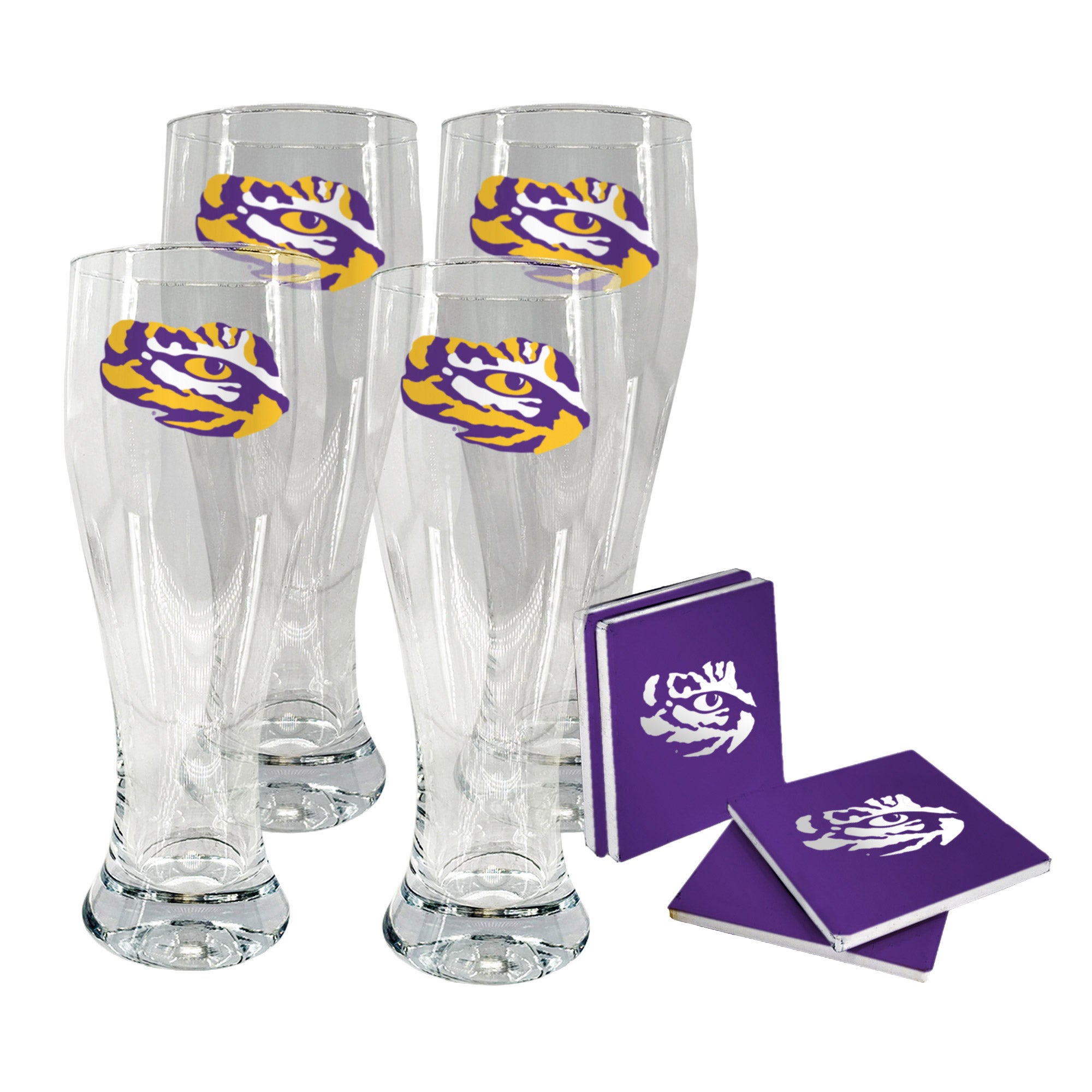 NCAA Pilsner & Coaster Set