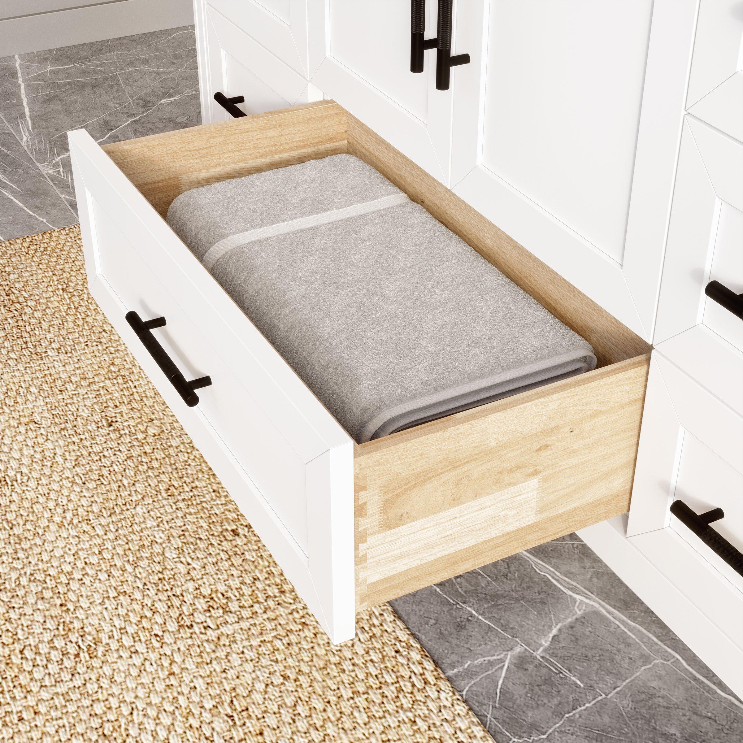 Hudson White Bath Vanity by Studio Bathe