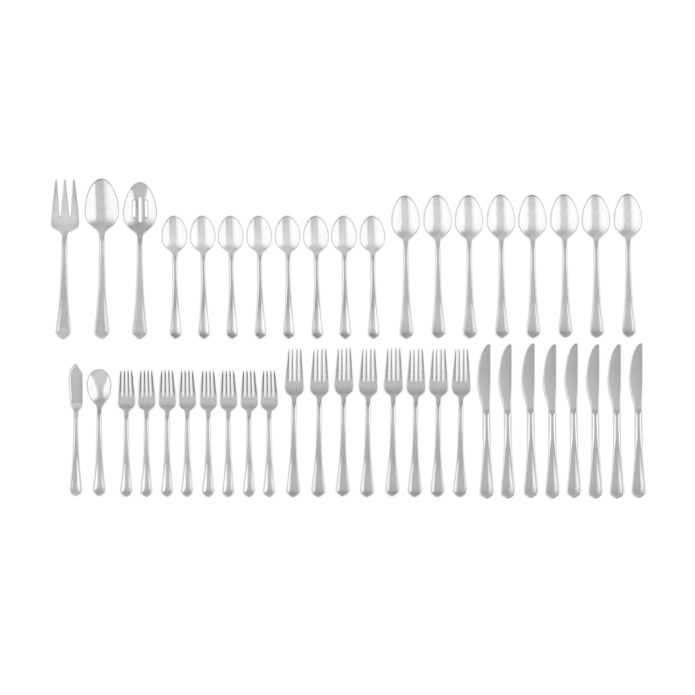 Cambridge Silversmith Mae Mirror 45-piece Flatware Set