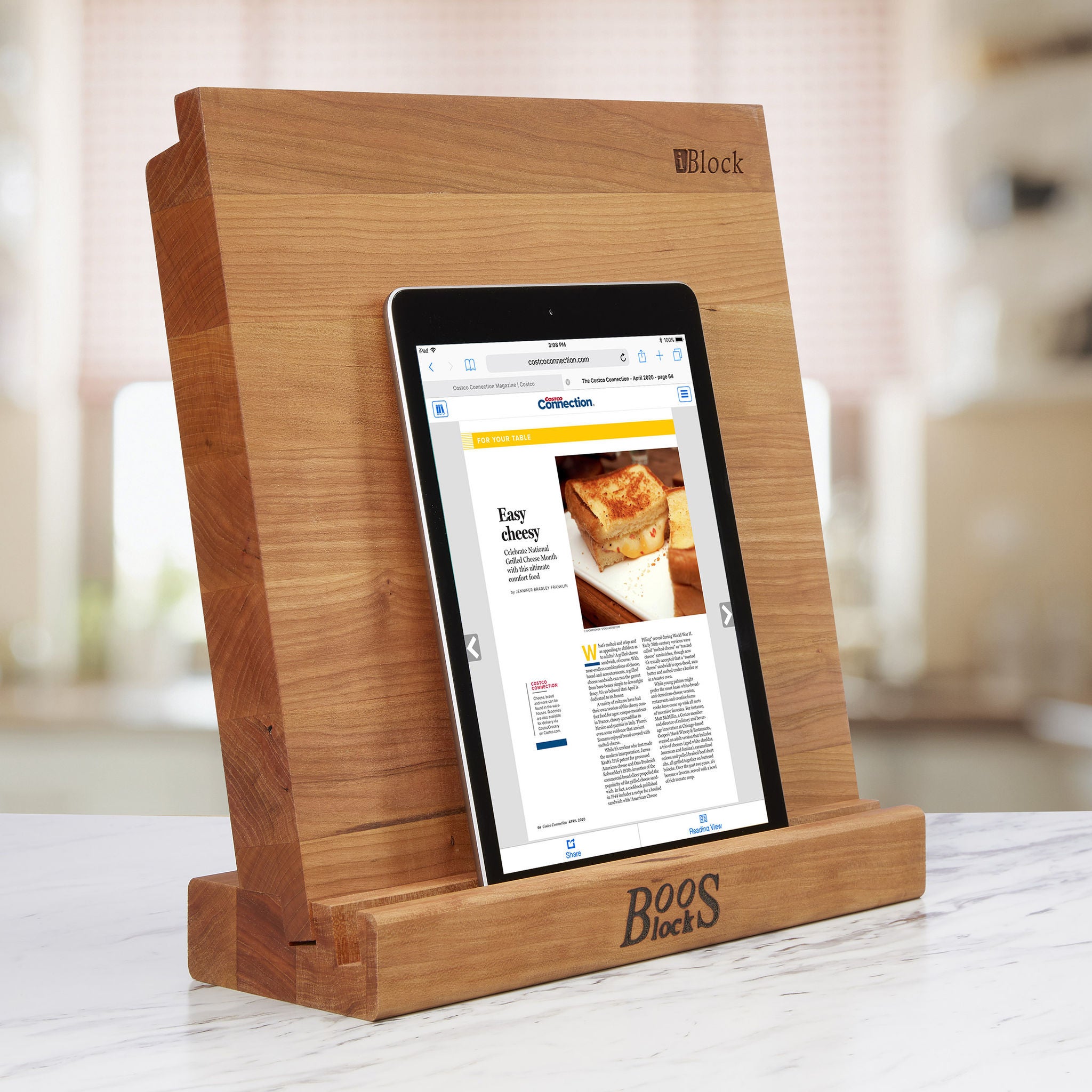 John Boos I-Block Tablet Stand and Cutting Board