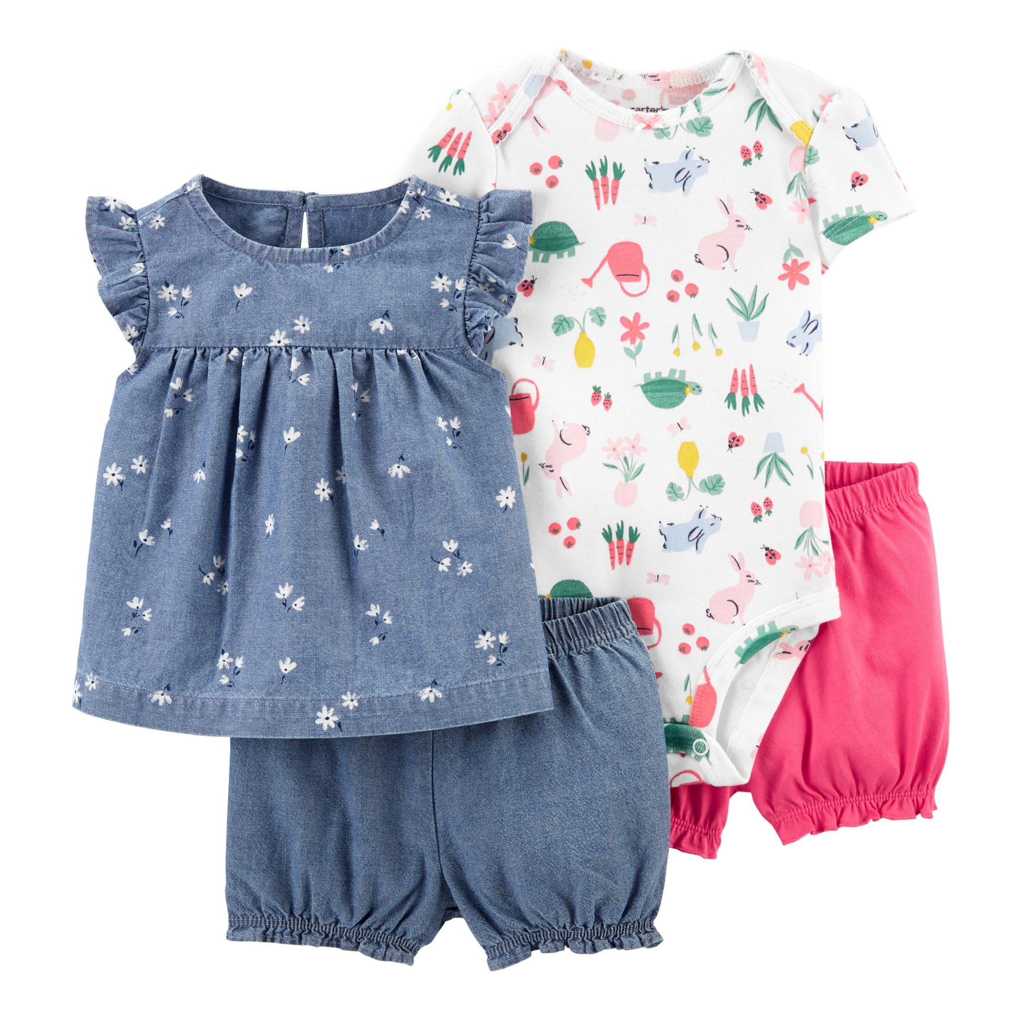 Carter's Kids' 4-piece Set, Chambray