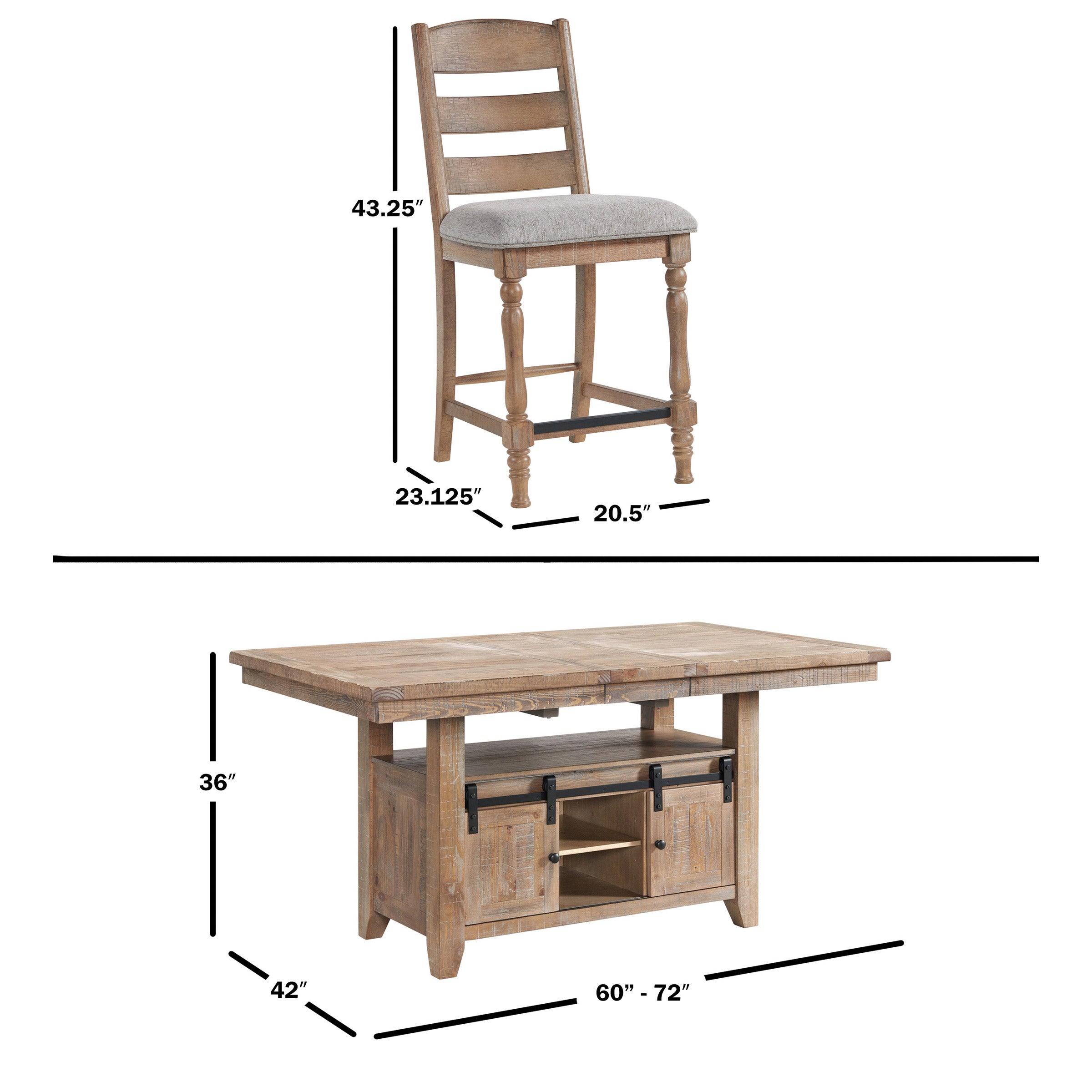 Jordan Counter Height Dining Table Set