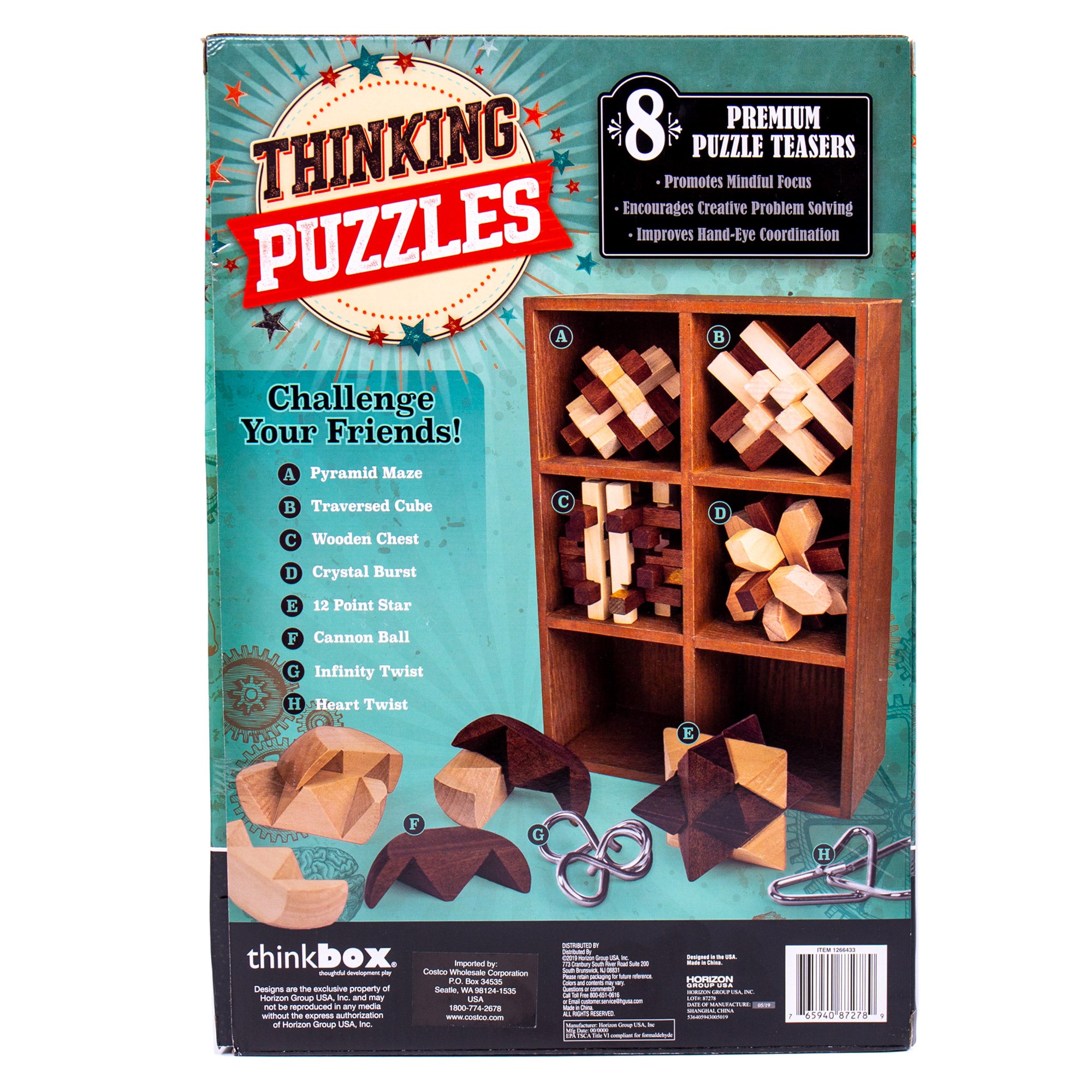 Think Box Great Brain Challenge, 8-pack