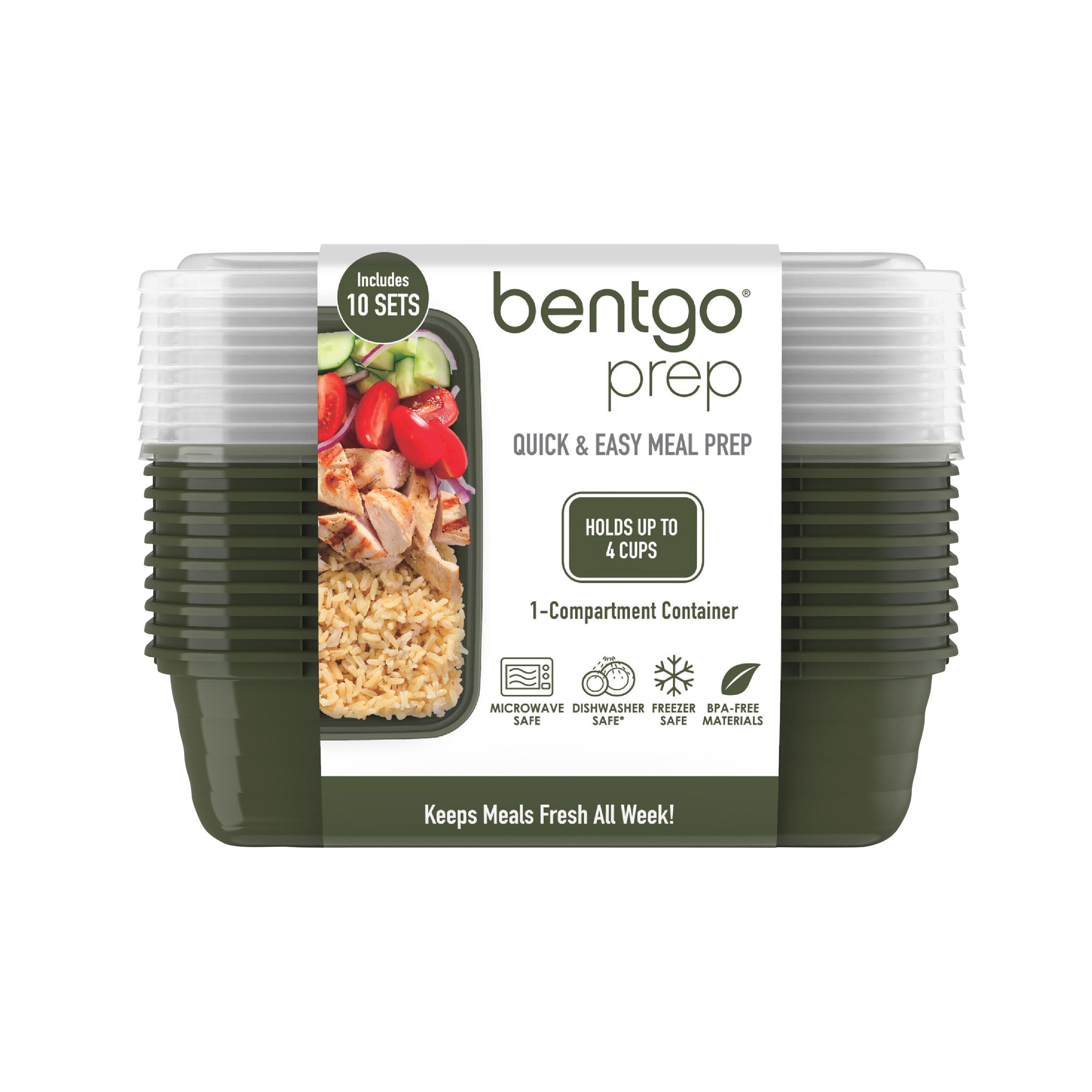 Bentgo Combo Meal Prep Containers, 40-pack with Lids