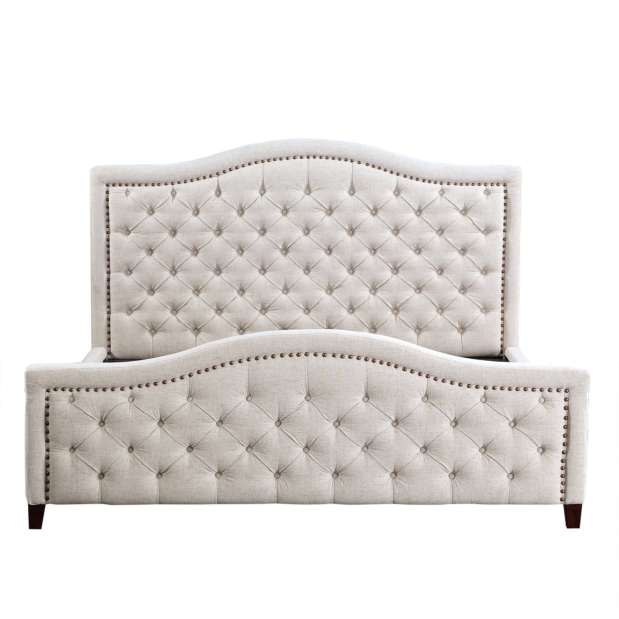 Pulaski Button Tufted Upholstered Queen Bed