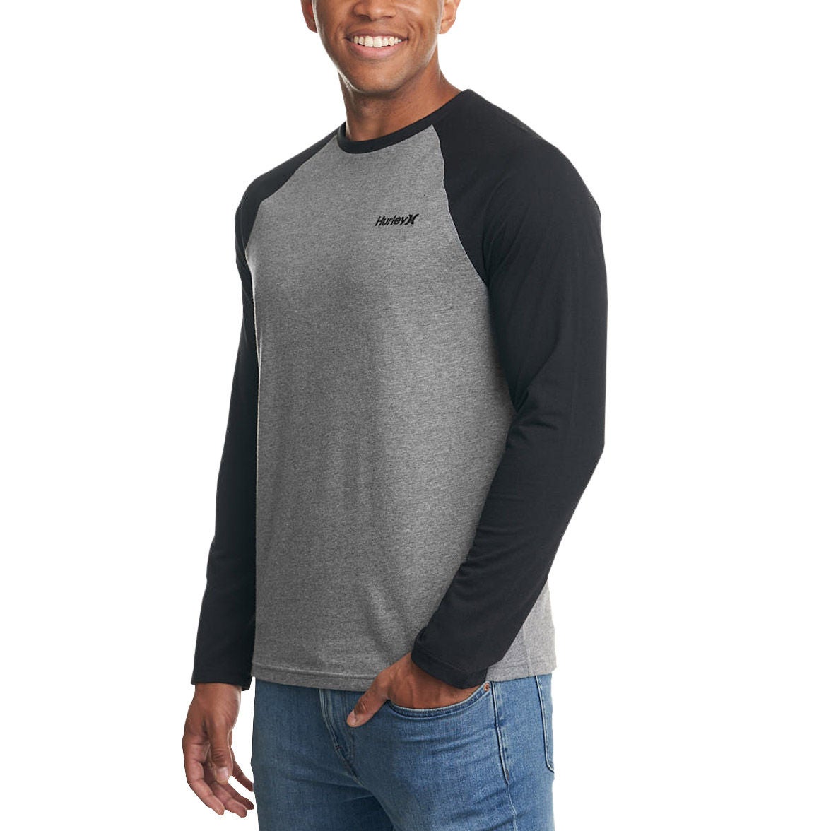 Hurley Men's Raglan Long Sleeve Tee
