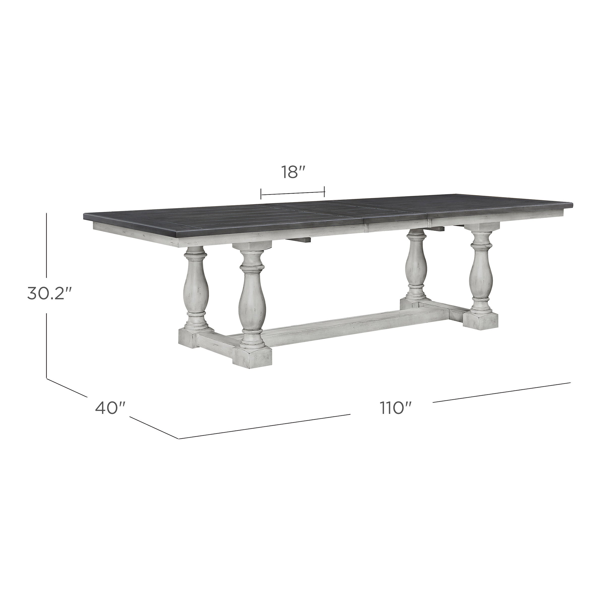Landry 110” Extending Dining Table