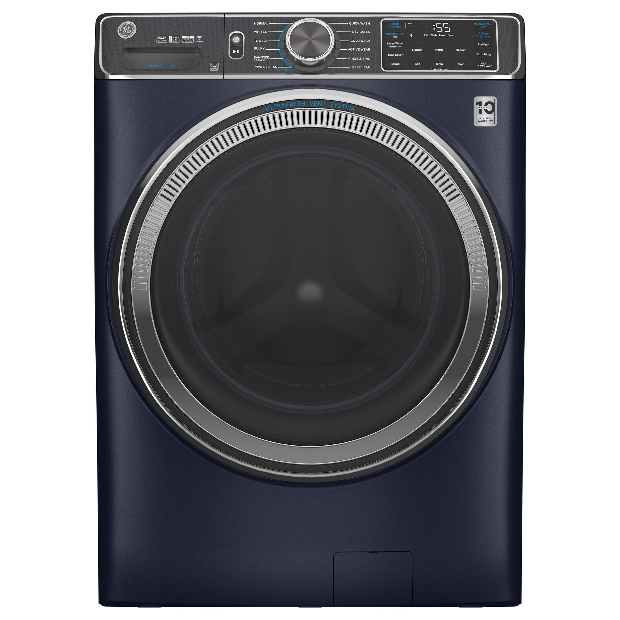 GE 5.0 cu. ft. Washer with UltraFresh Vent System and OdorBlock