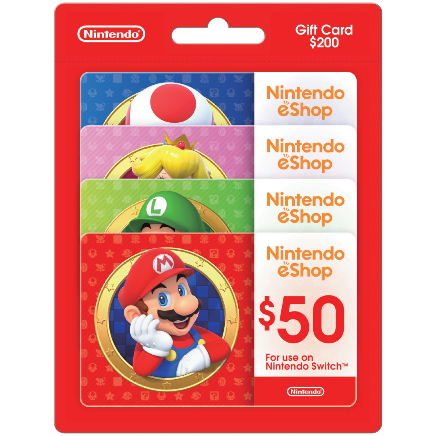 Nintendo eShop - Four $50 eGift Cards