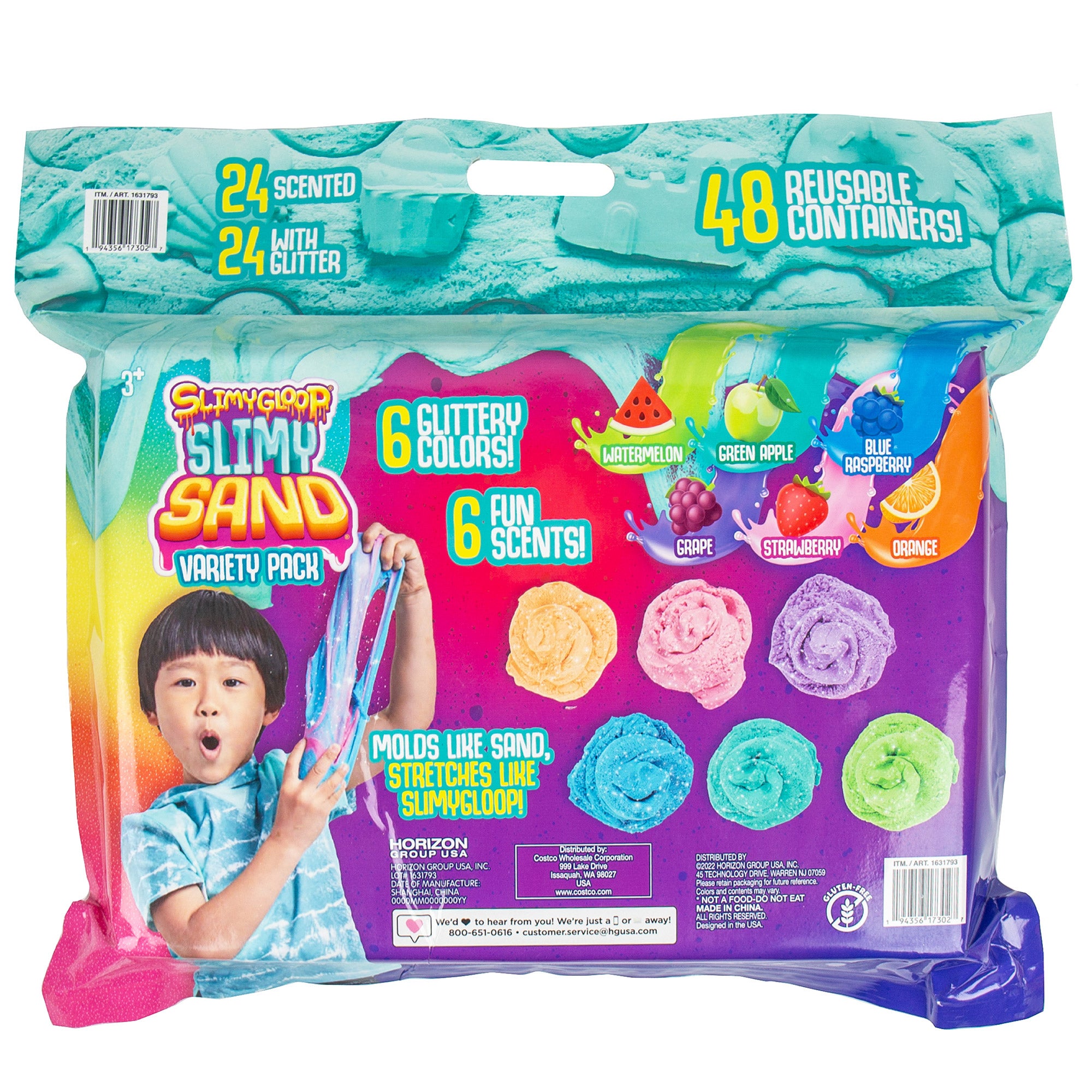 SLIMYGLOOP Slimy Sand, 5-Pack Bundle 240 Total