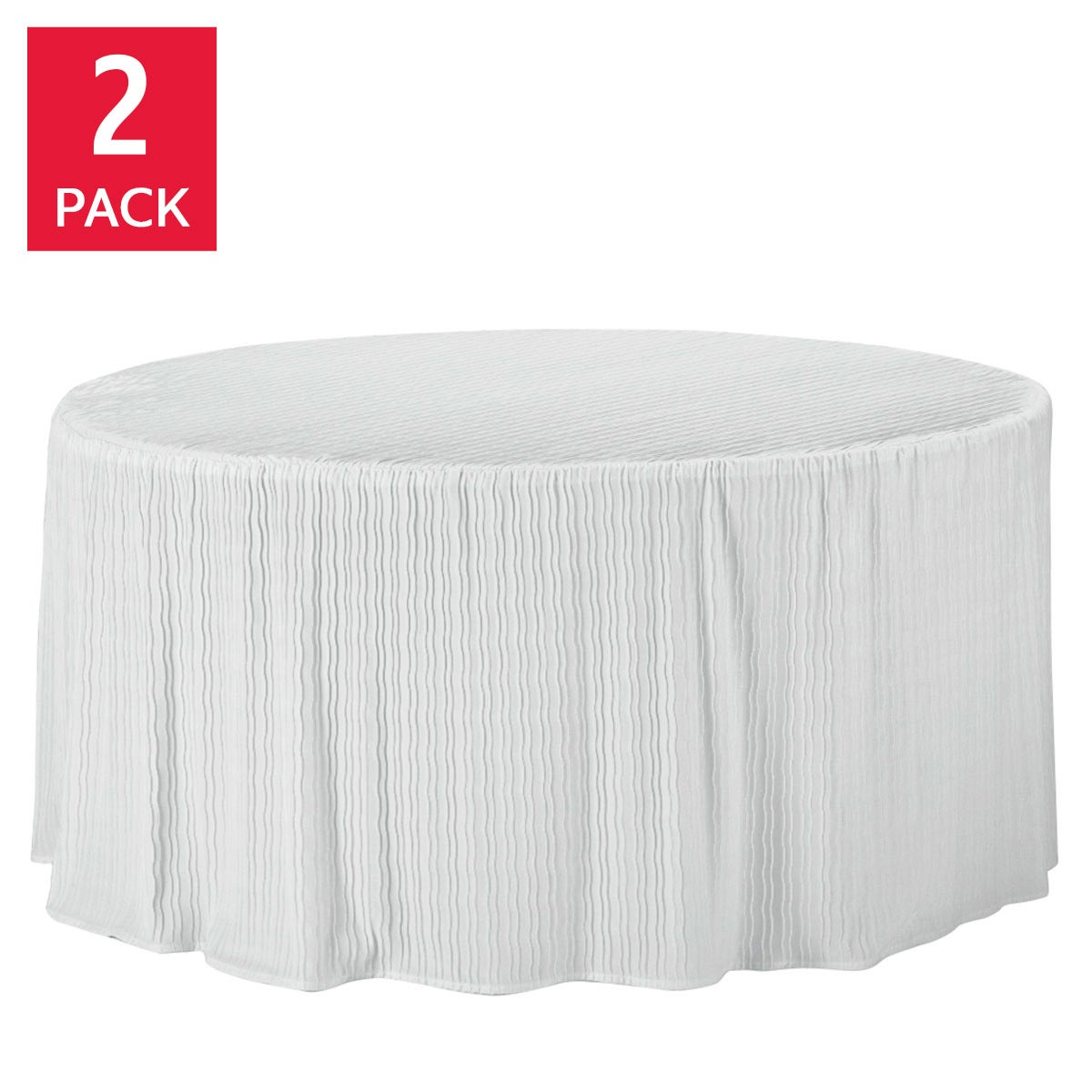 60" Round Table Cloth, 2-pack