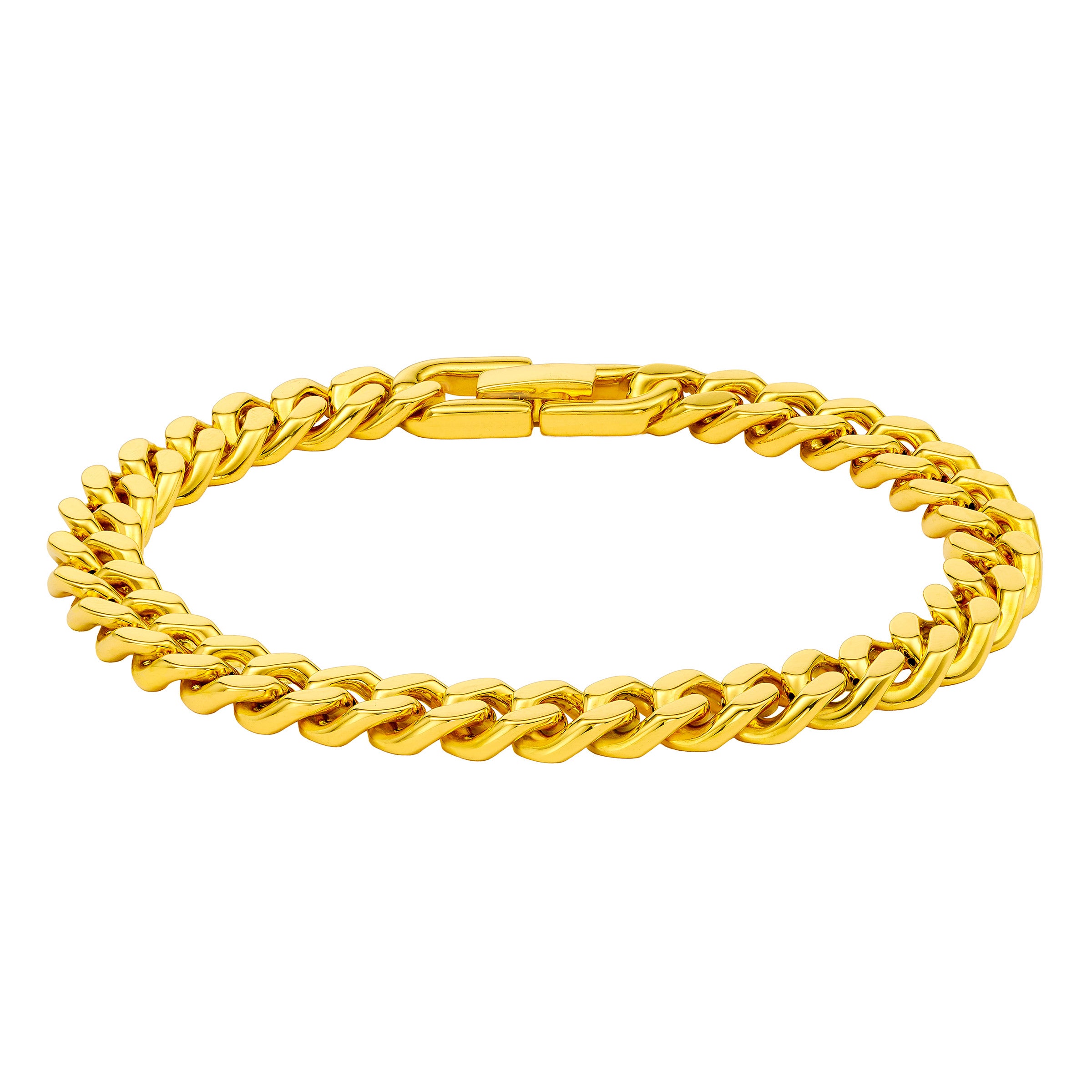 24kt Yellow Gold Cuban Bracelet