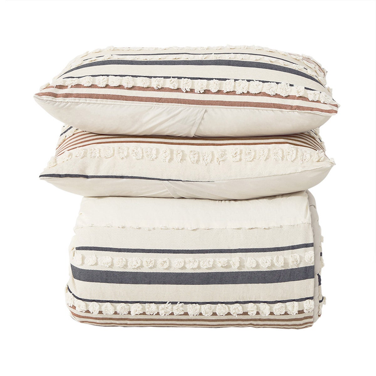 Jasmine Tufted Jacquard 3-piece Comforter Set