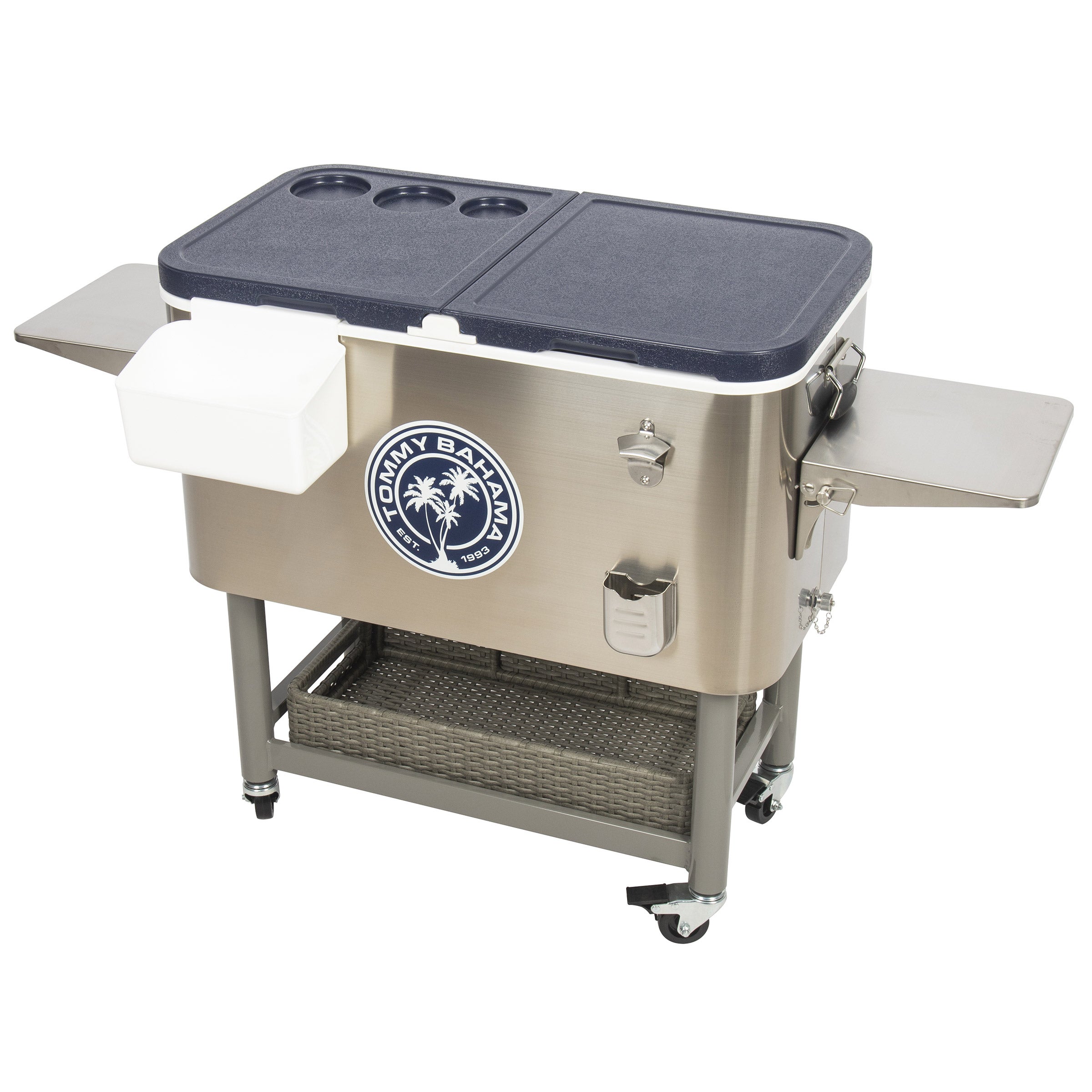Tommy Bahama 100-quart Stainless Steel Rolling Cooler