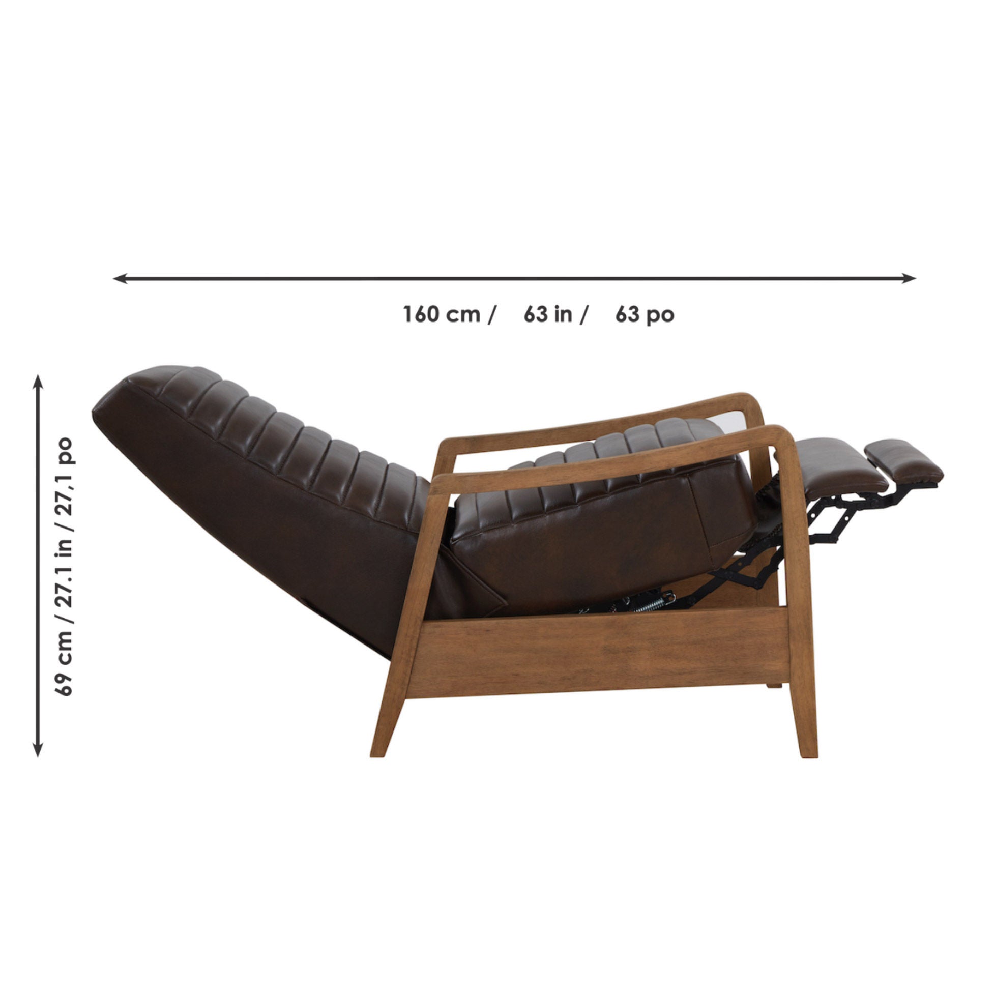 Henrik Leather Pushback Recliner