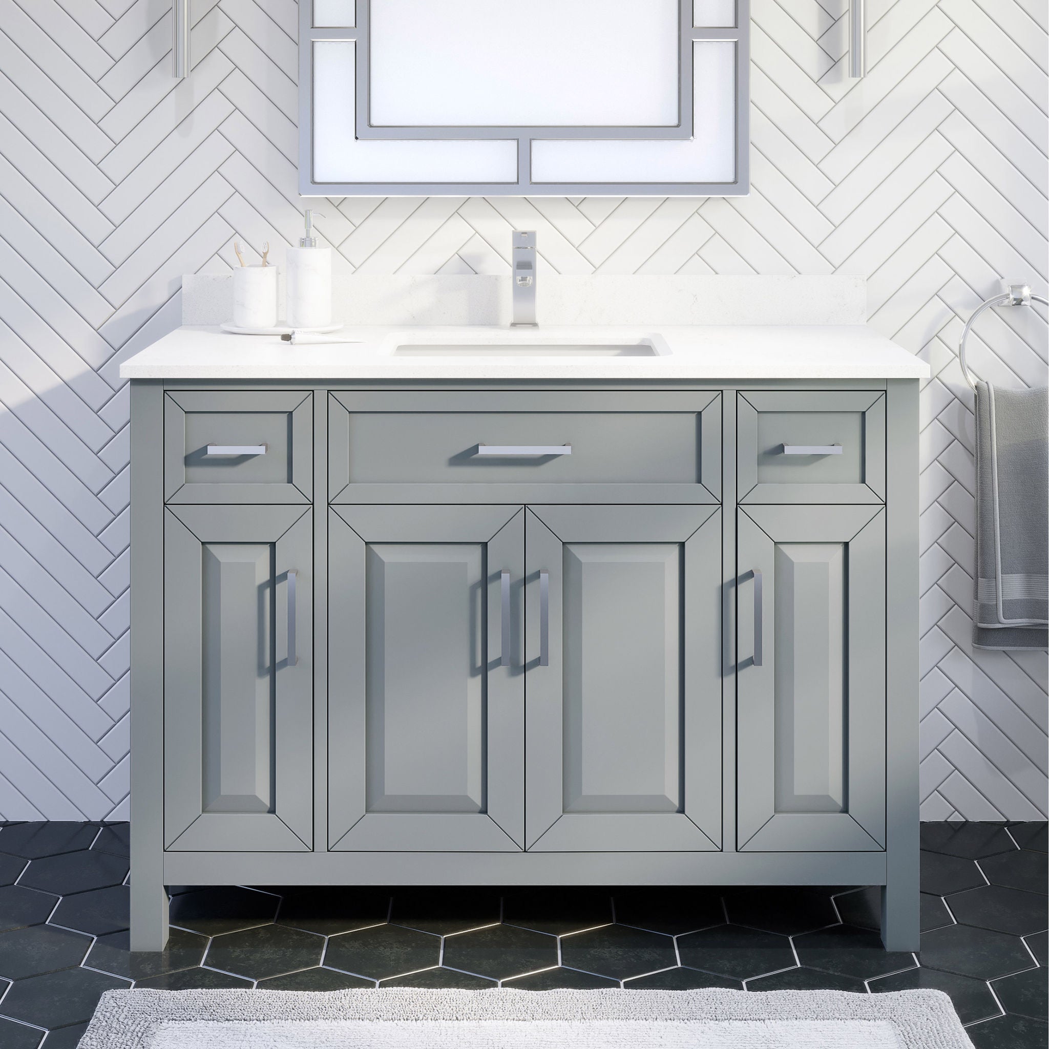 Thomson Bath Vanity by Studio Bathe in Gray