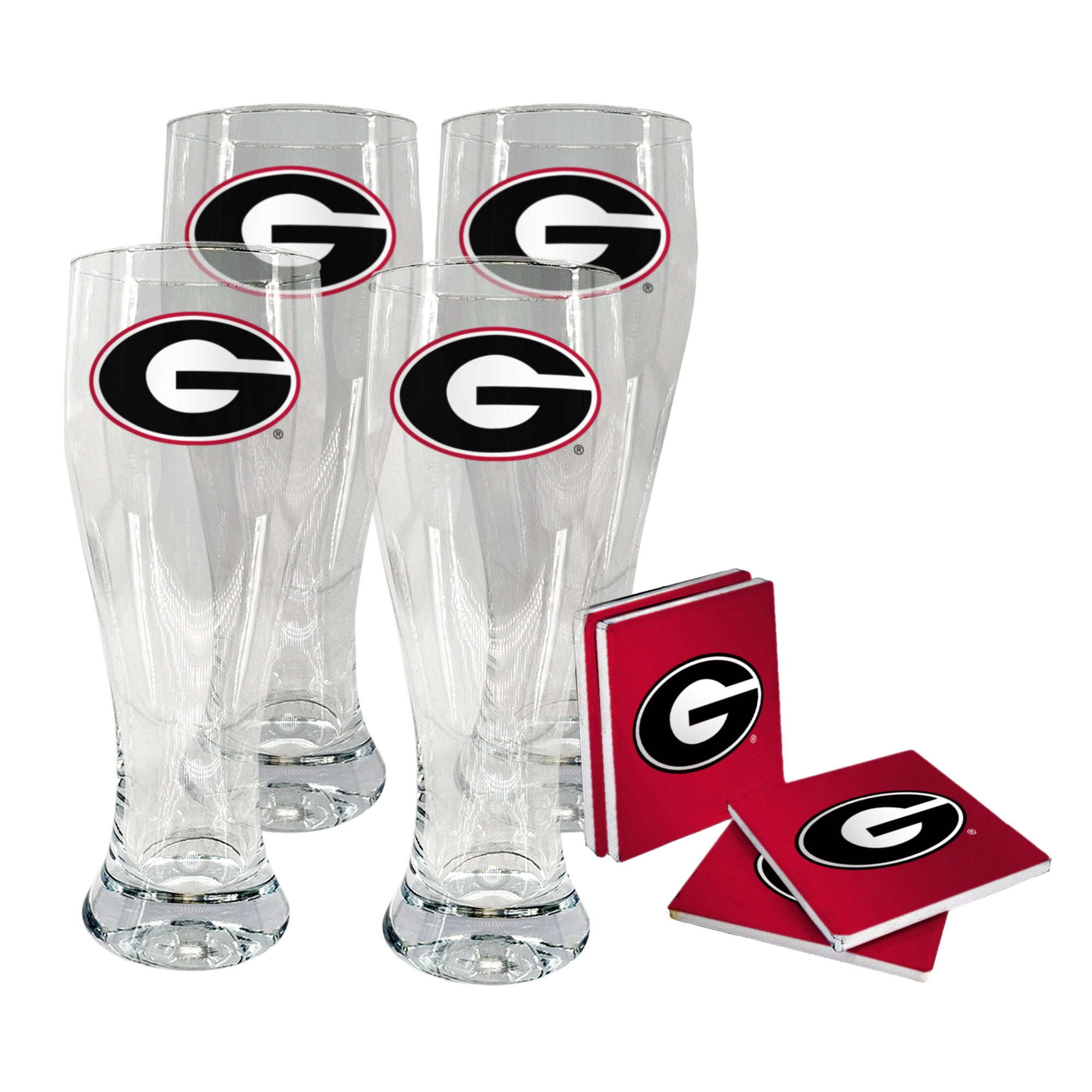 NCAA Pilsner & Coaster Set