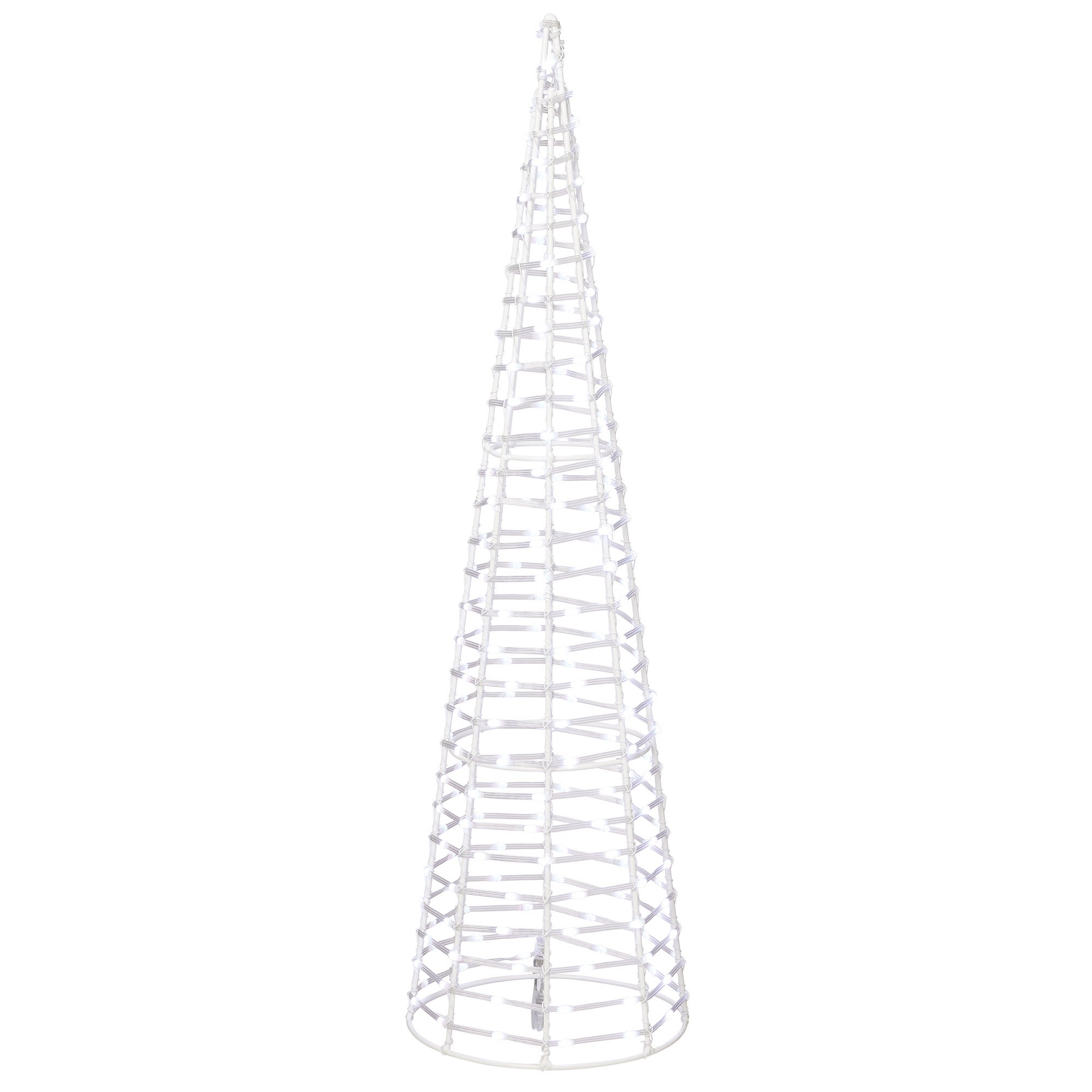 28-36" Cone Trees with Color Changing LED Lights, Set of 3