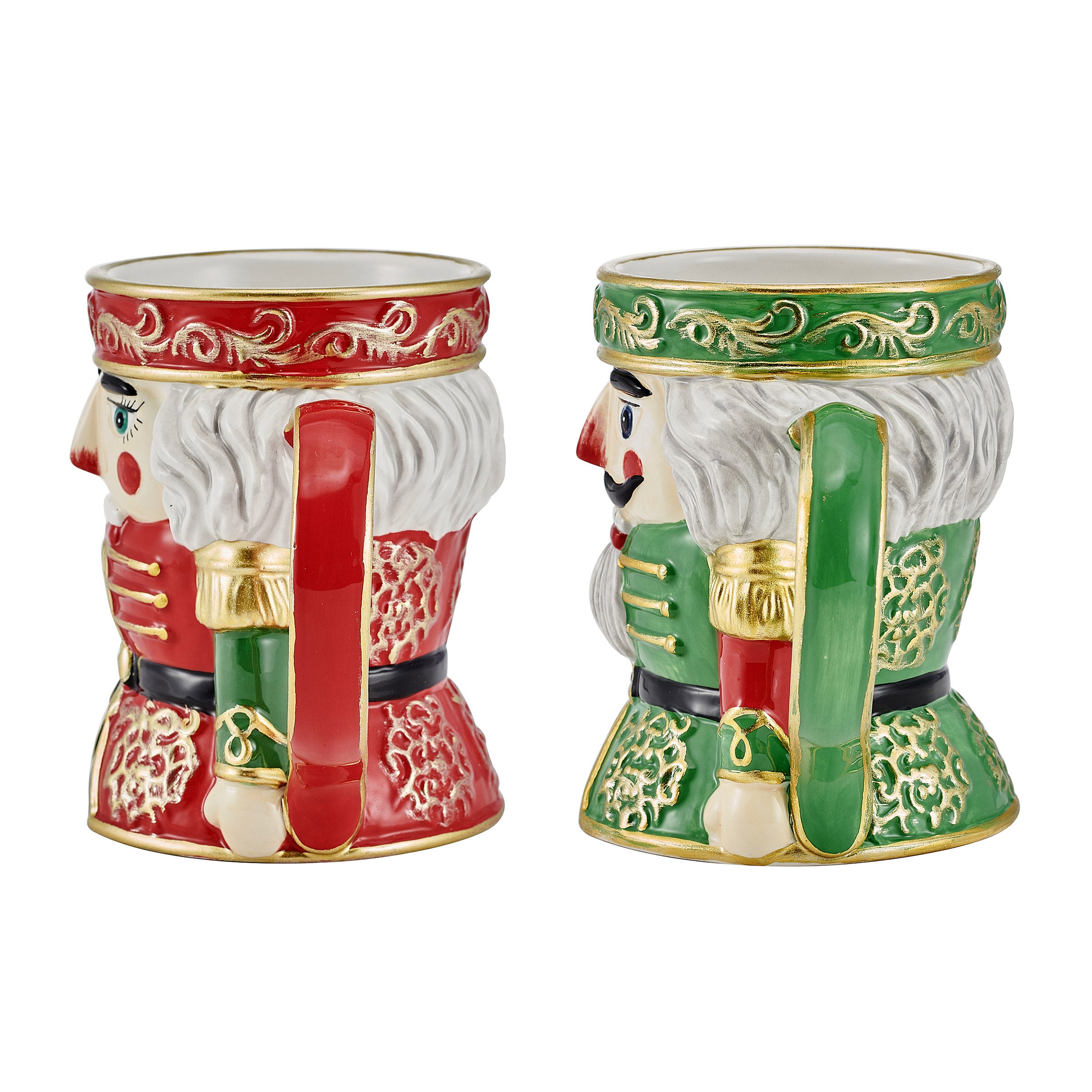 Fitz & Floyd Set of 4 Nutcracker Mugs