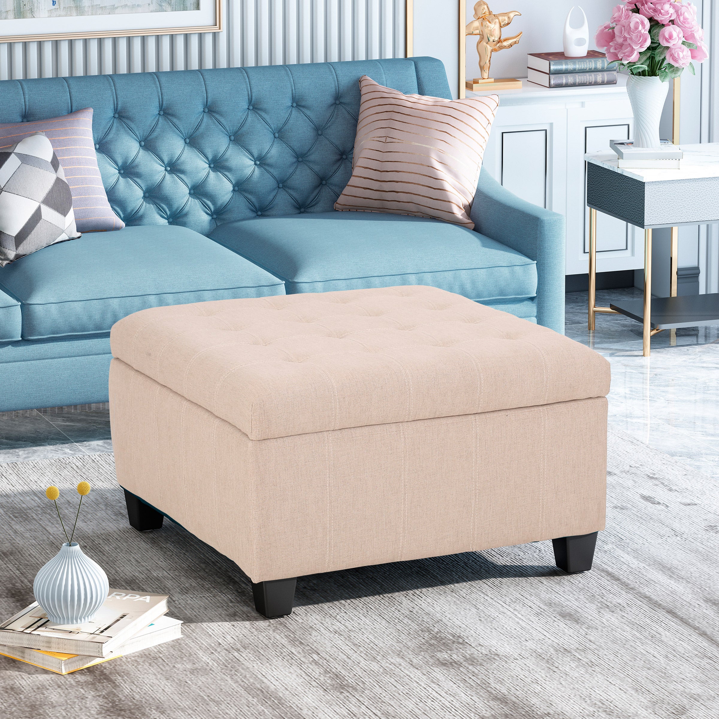 Isabella Storage Ottoman