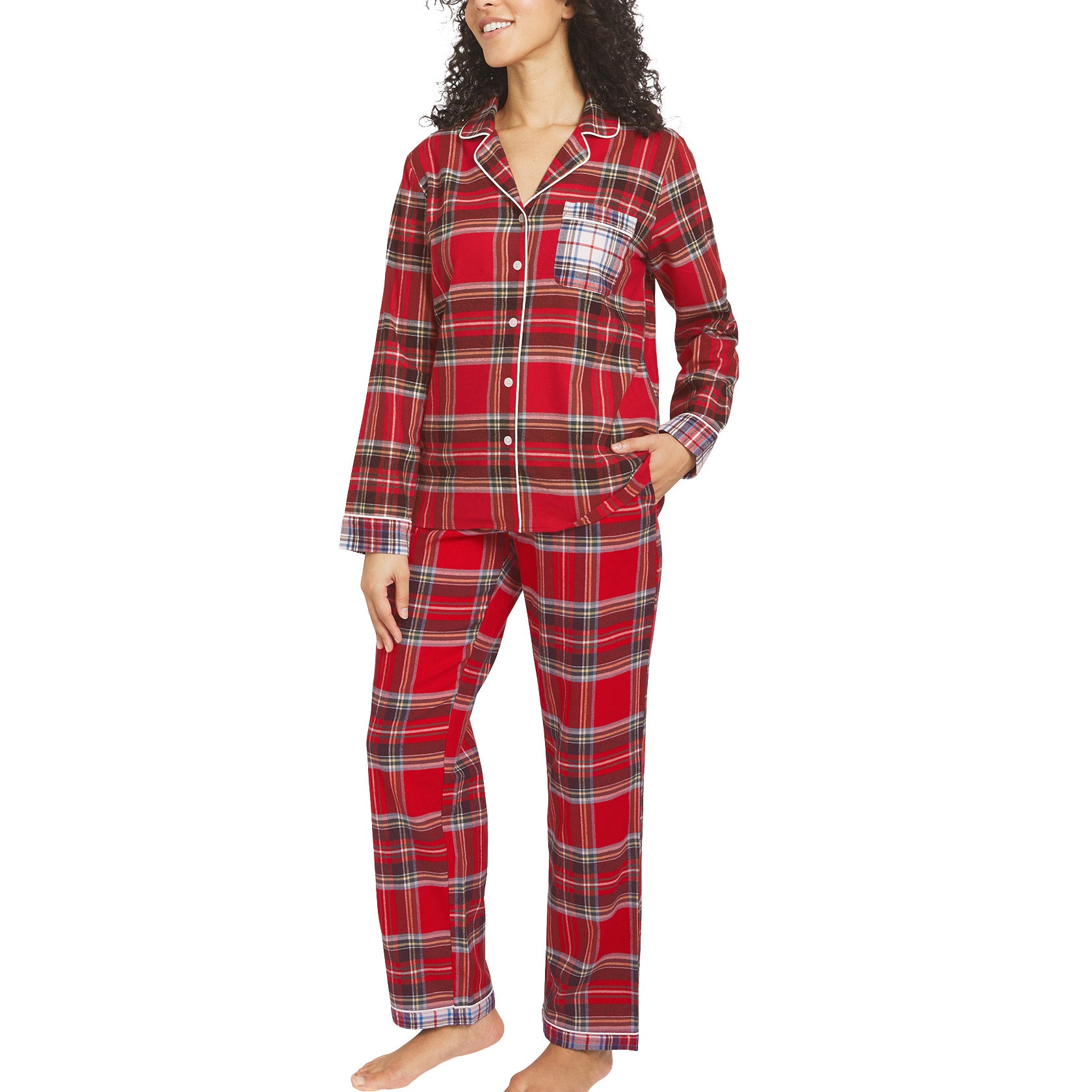 Lands' End Women's 2-piece Cotton Flannel Pajama Set