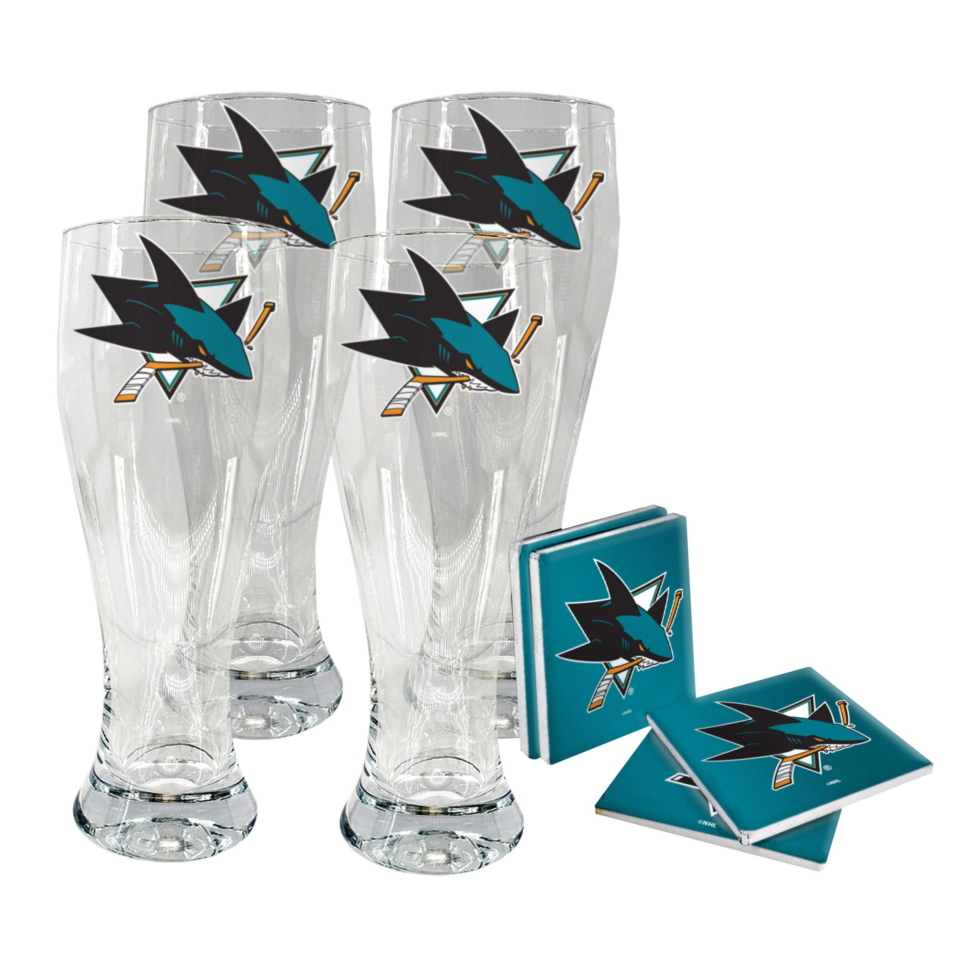 NHL Pilsner & Coaster Set