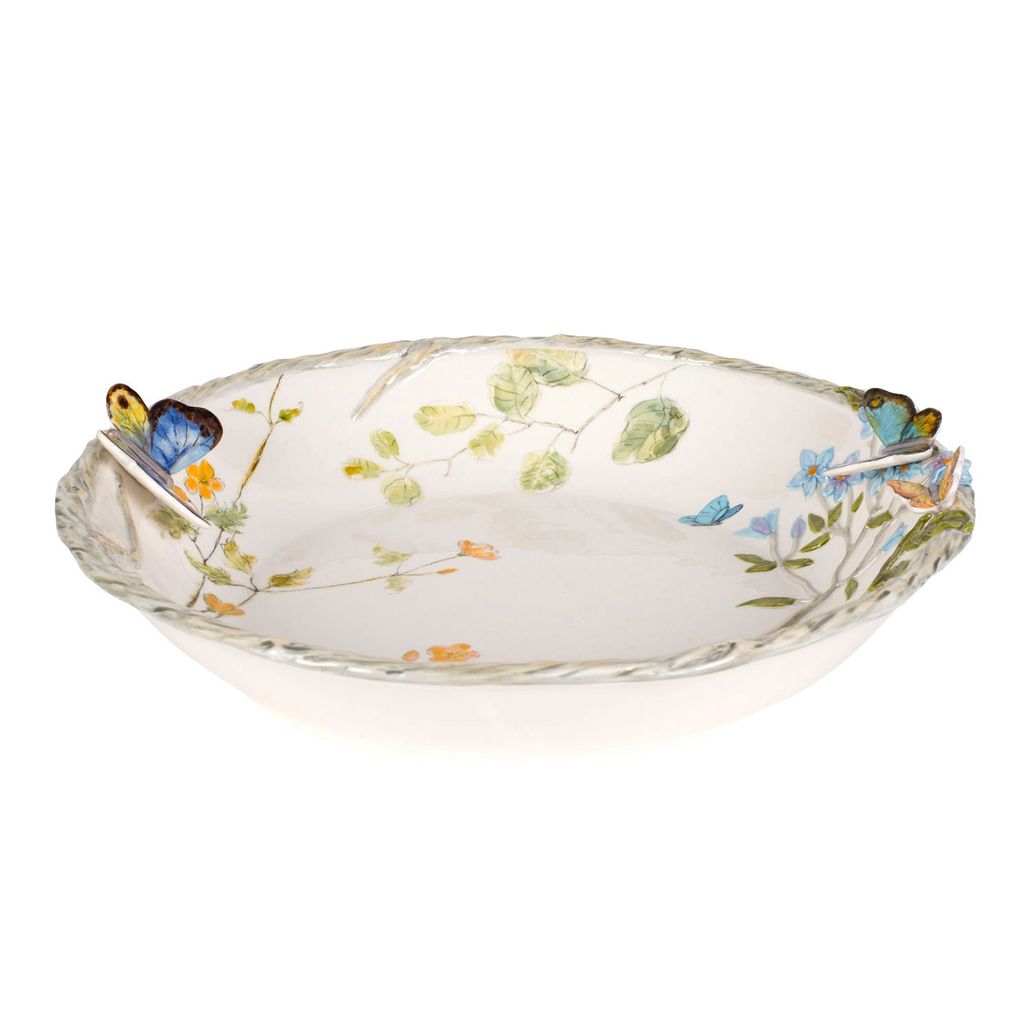 Fitz and Floyd Butterfly Fields Serving Bowl